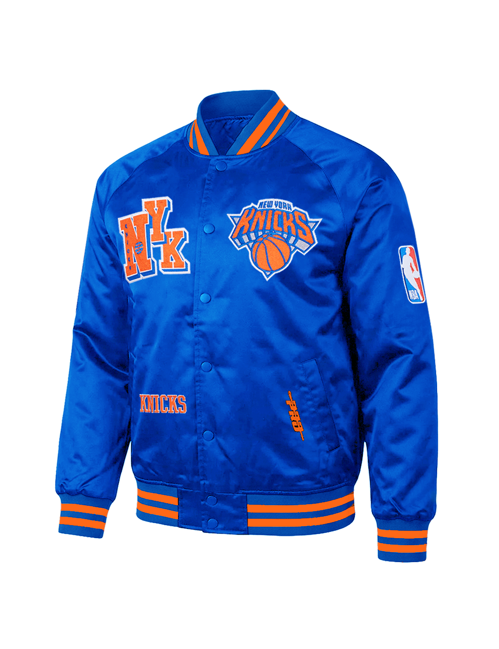 Pro Standard Jackets New York Knicks Pro Standard NBA Best Of Lightweight Satin Jacket - Blue