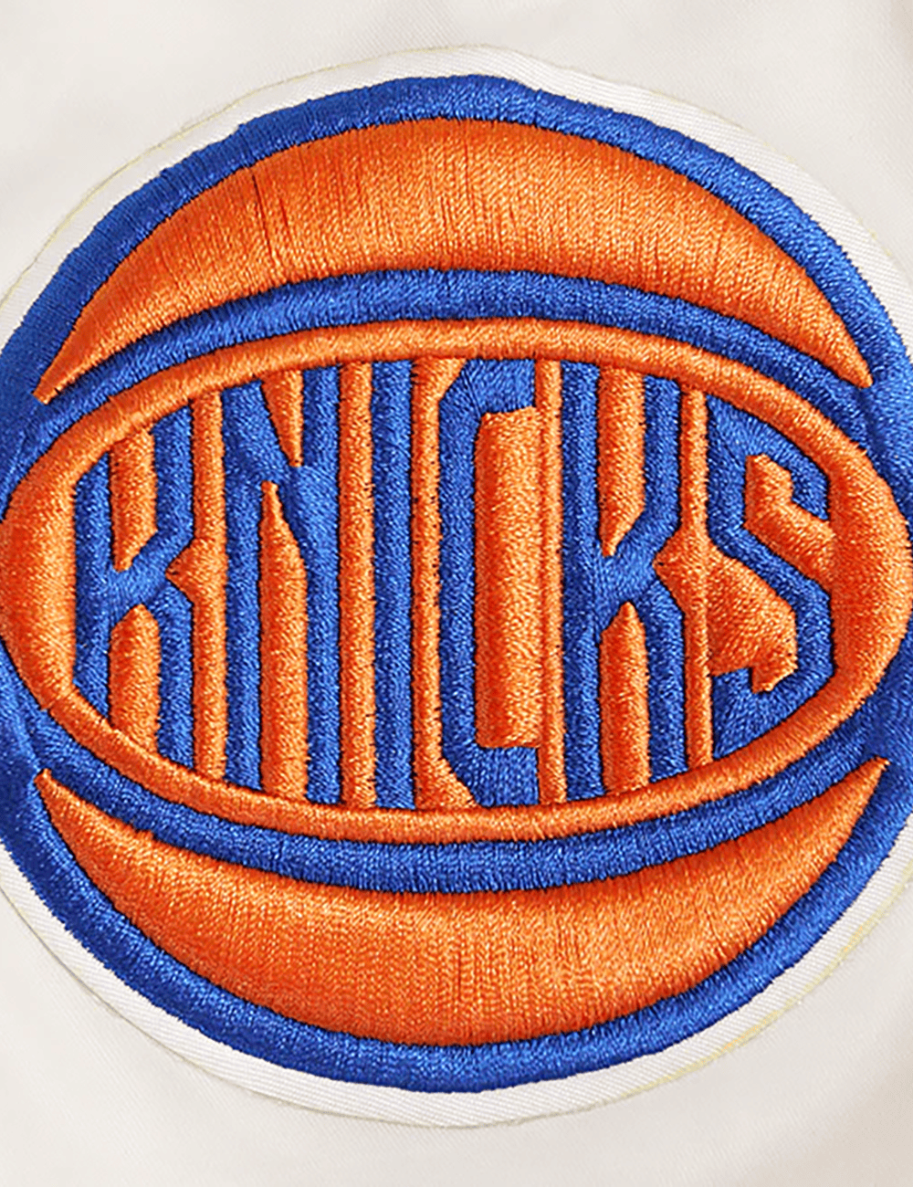 Pro Standard Jackets New York Knicks Pro Standard NBA Retro Classic Lightweight Satin Jacket - Eggshell