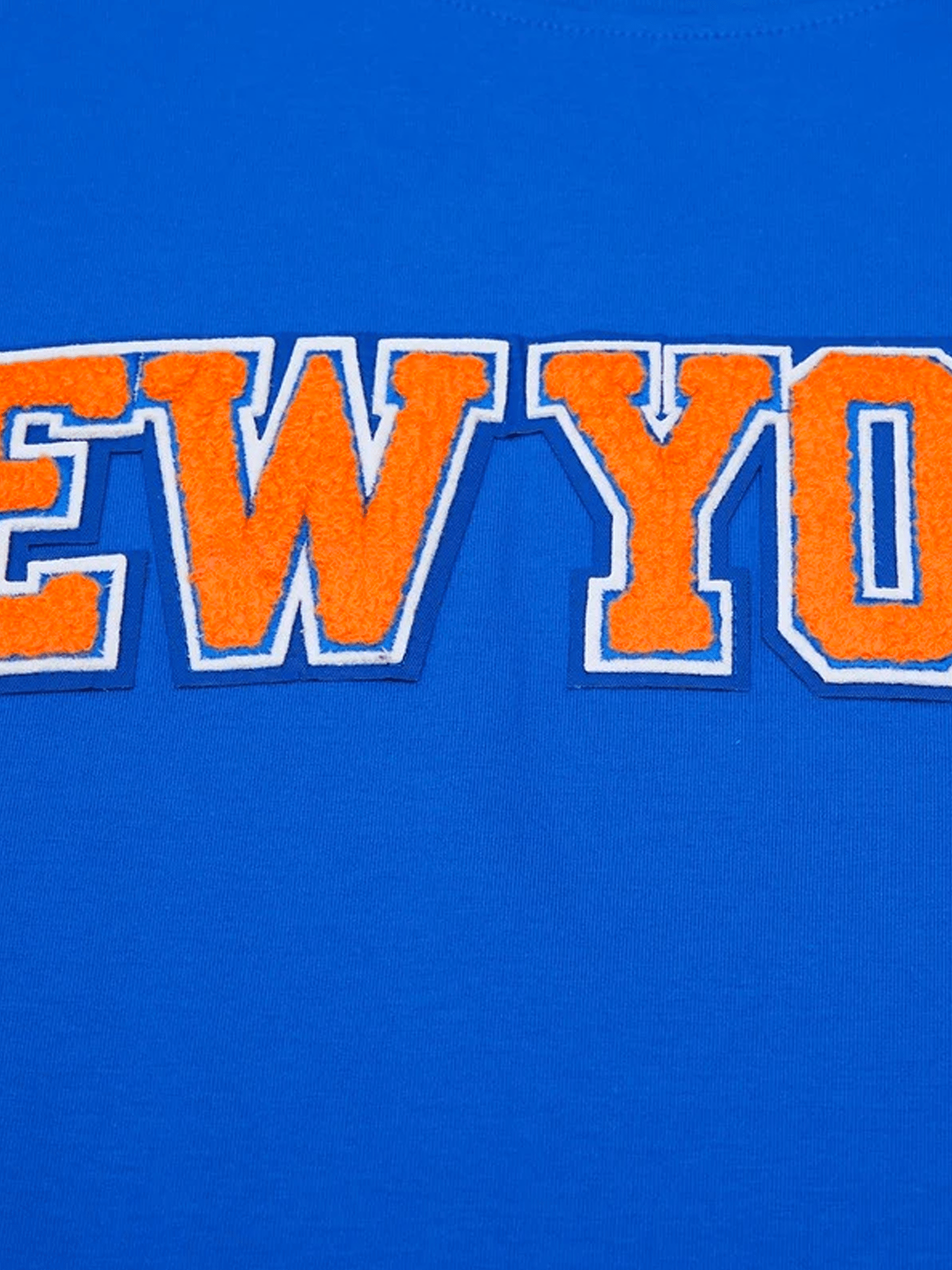 Pro Standard T-Shirts New York Knicks Pro Standard NBA Team Chenille Flex T-Shirt - Blue