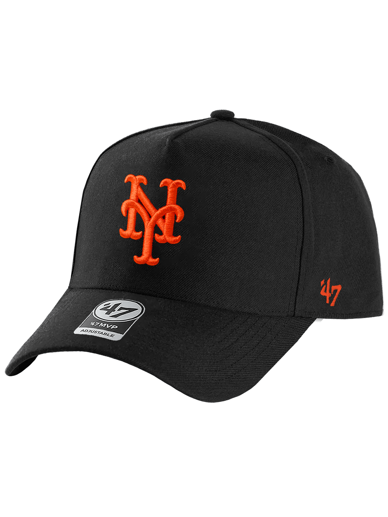 47 Brand Caps New York Mets '47 MLB Team MVP DT Snapback Hat - Black