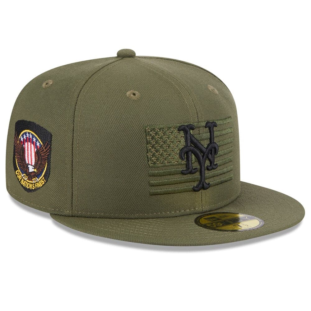 New Era Caps New York Mets New Era MLB 2023 Armed Forces 59FIFTY Fitted Hat - Army