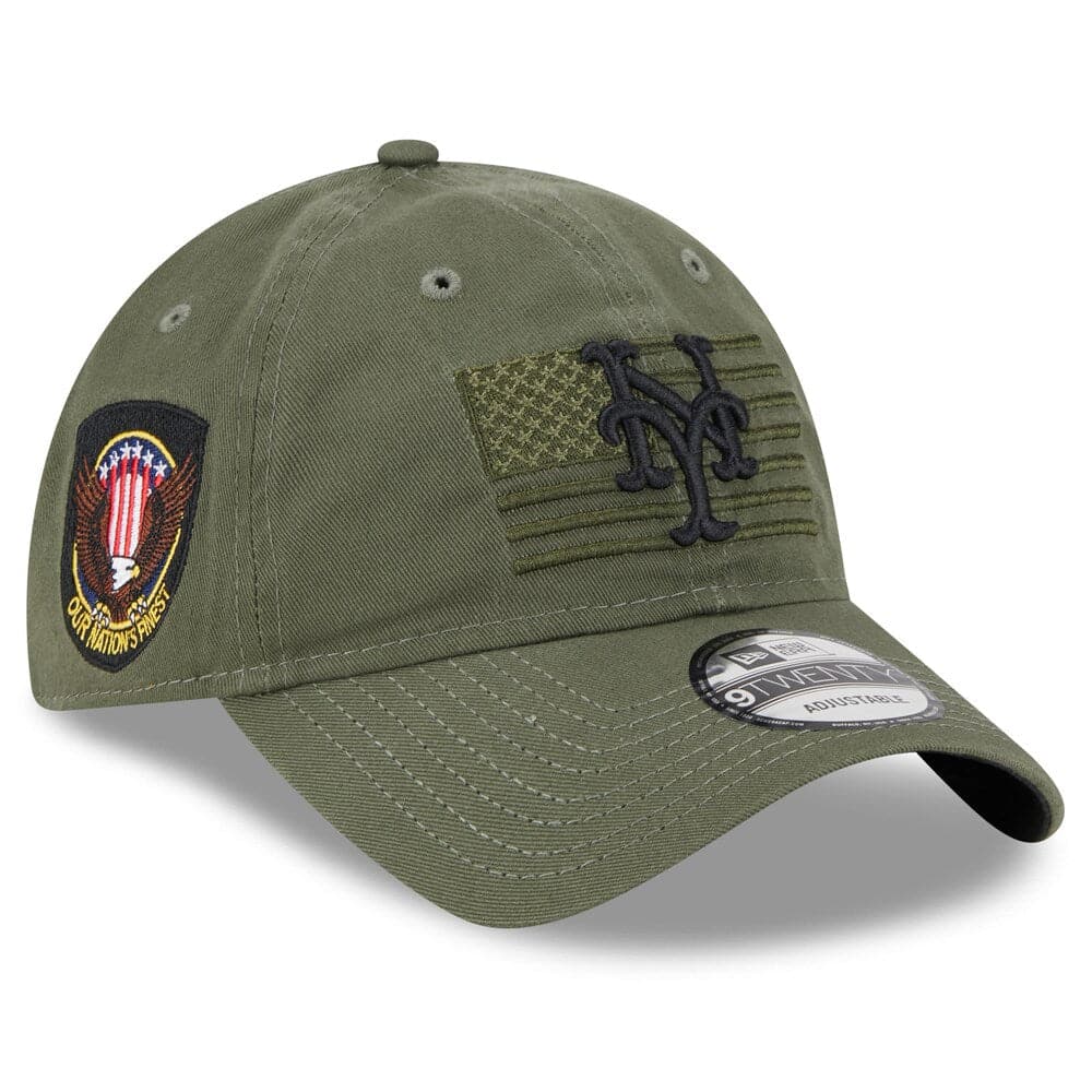 New Era Caps New York Mets New Era MLB 2023 Armed Forces 9TWENTY Strapback Hat - Army