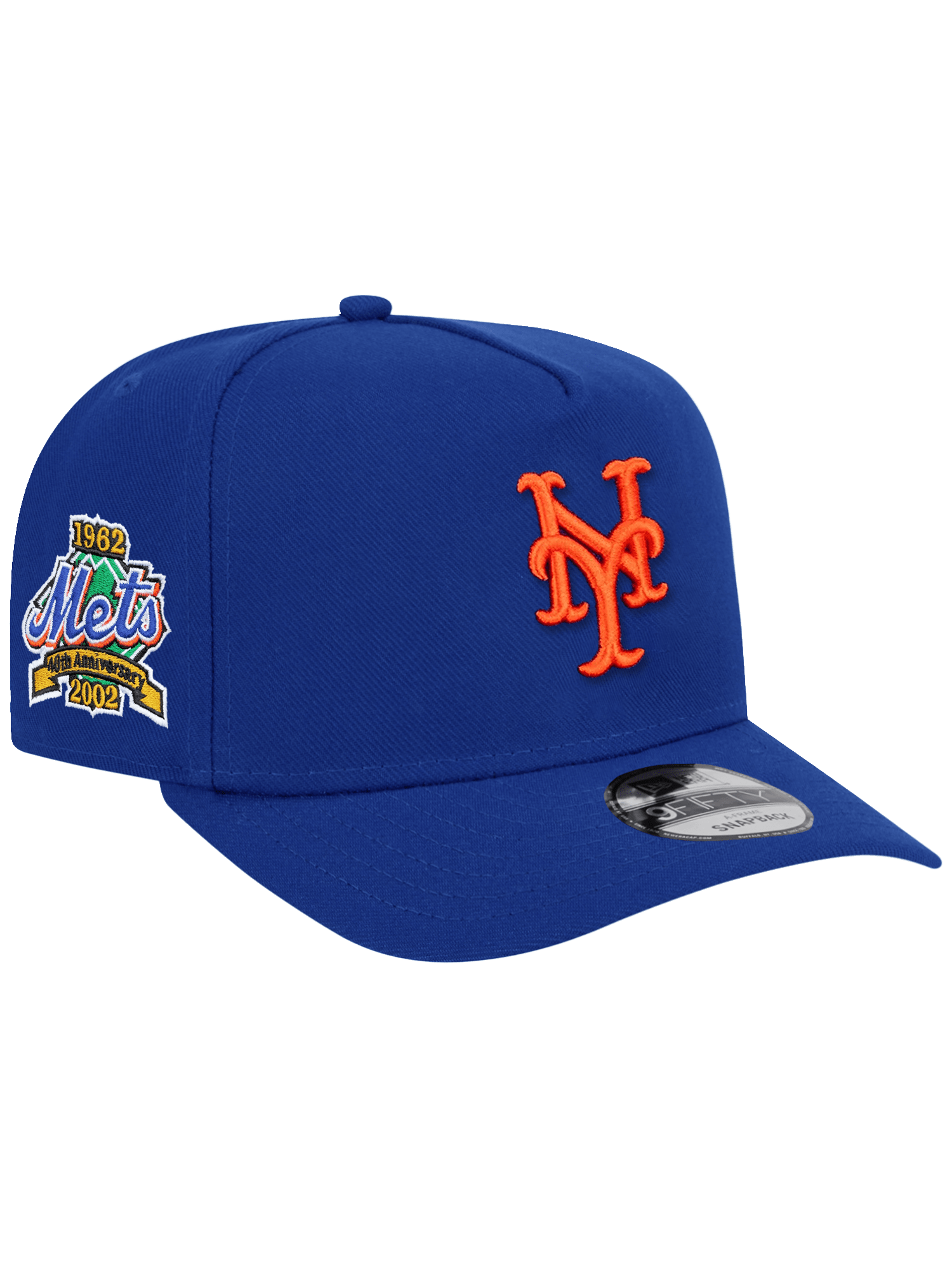 New Era Caps New York Mets New Era MLB 40th Ann Pre-Curved 9FIFTY A-Frame Snapback Hat - Blue