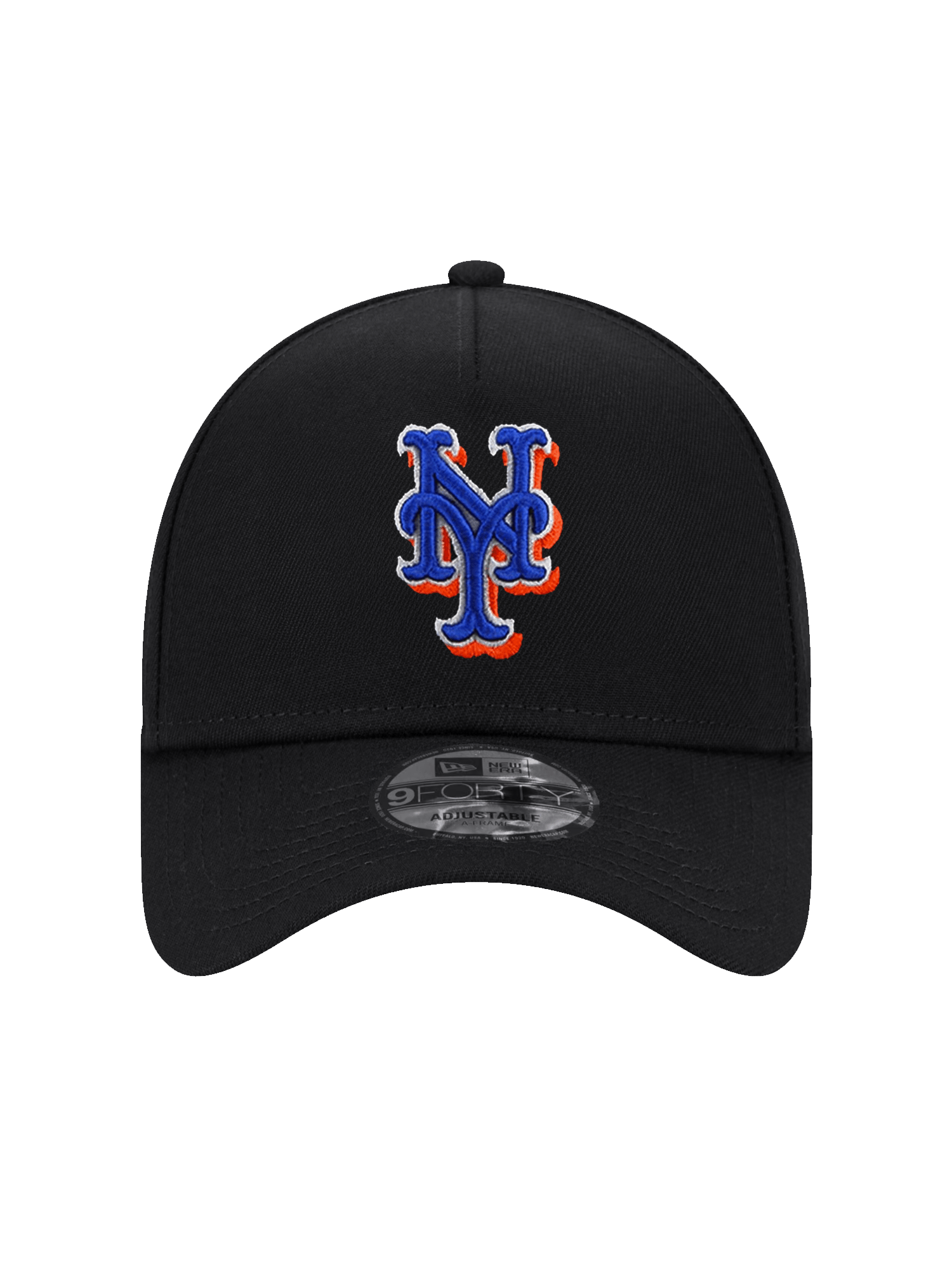 New Era Caps New York Mets New Era MLB 60th Ann 9FORTY A-Frame Snapback Hat - Black