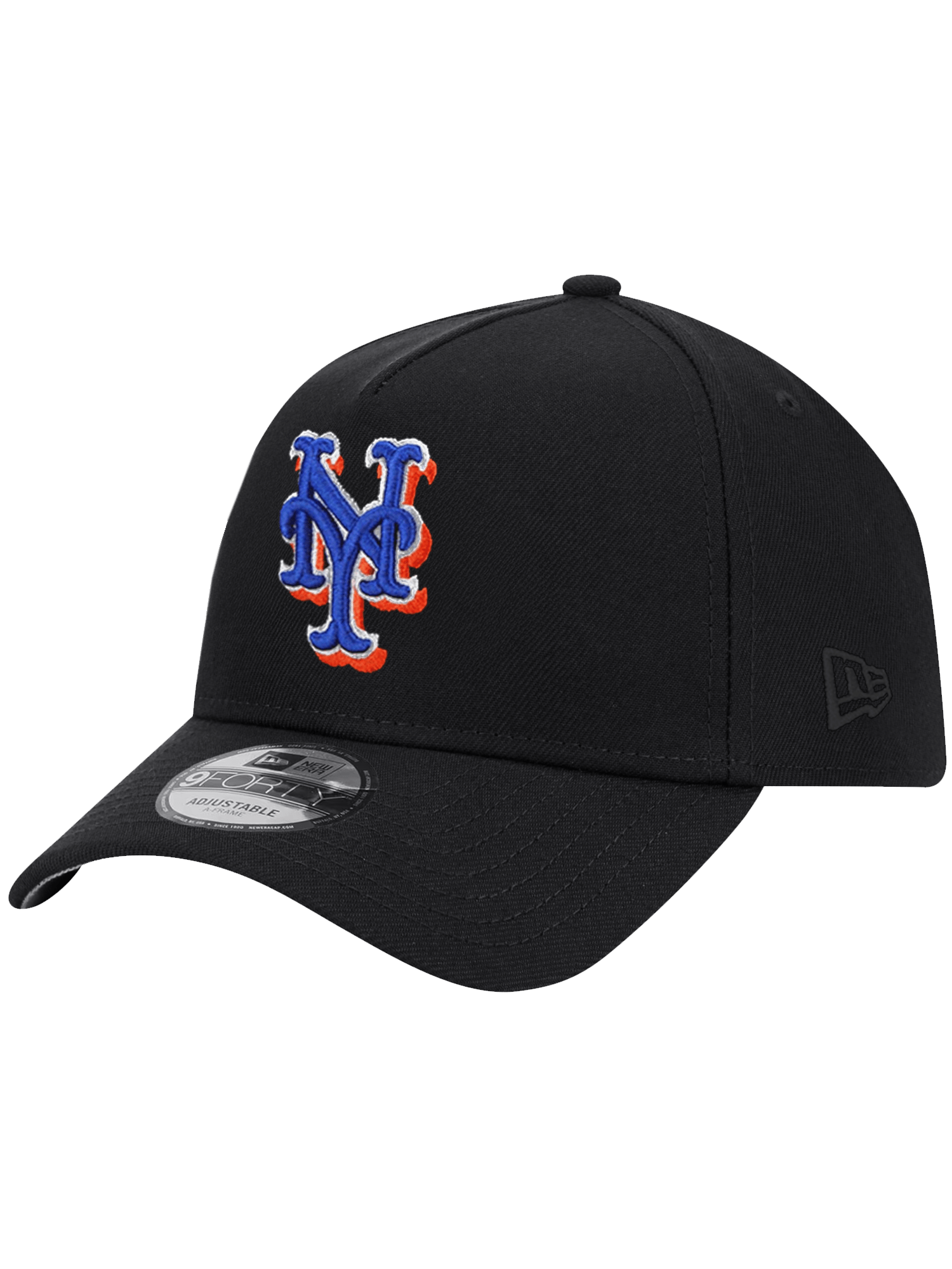 New Era Caps New York Mets New Era MLB 60th Ann 9FORTY A-Frame Snapback Hat - Black