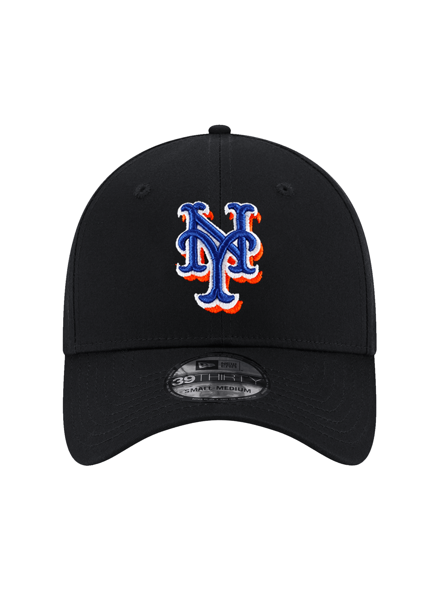 New Era Caps New York Mets New Era MLB Alt 39THIRTY Stretch-Fit Hat - Black