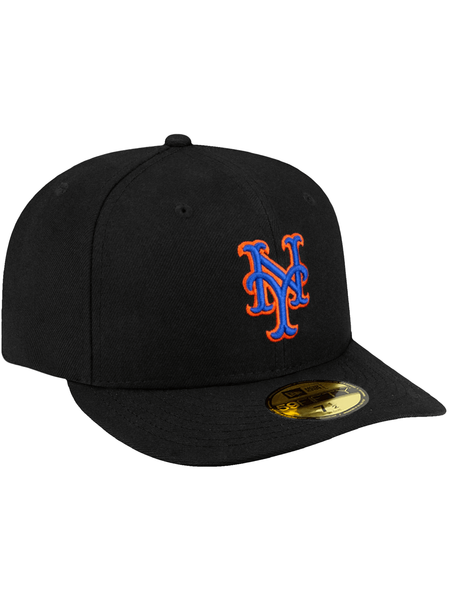 New Era Caps New York Mets New Era MLB Alt Pre-Curved 59FIFTY Fitted Hat - Black