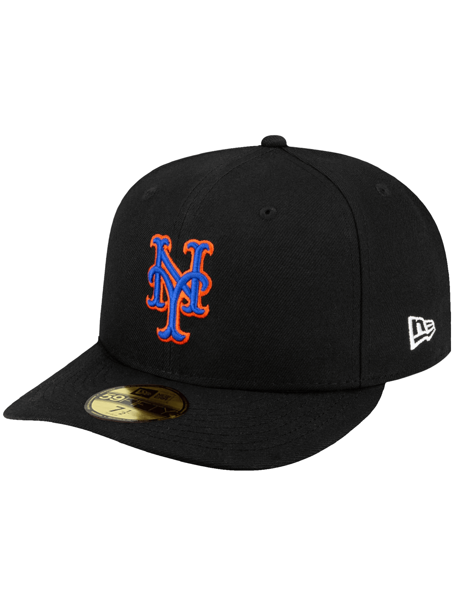 New Era Caps New York Mets New Era MLB Alt Pre-Curved 59FIFTY Fitted Hat - Black