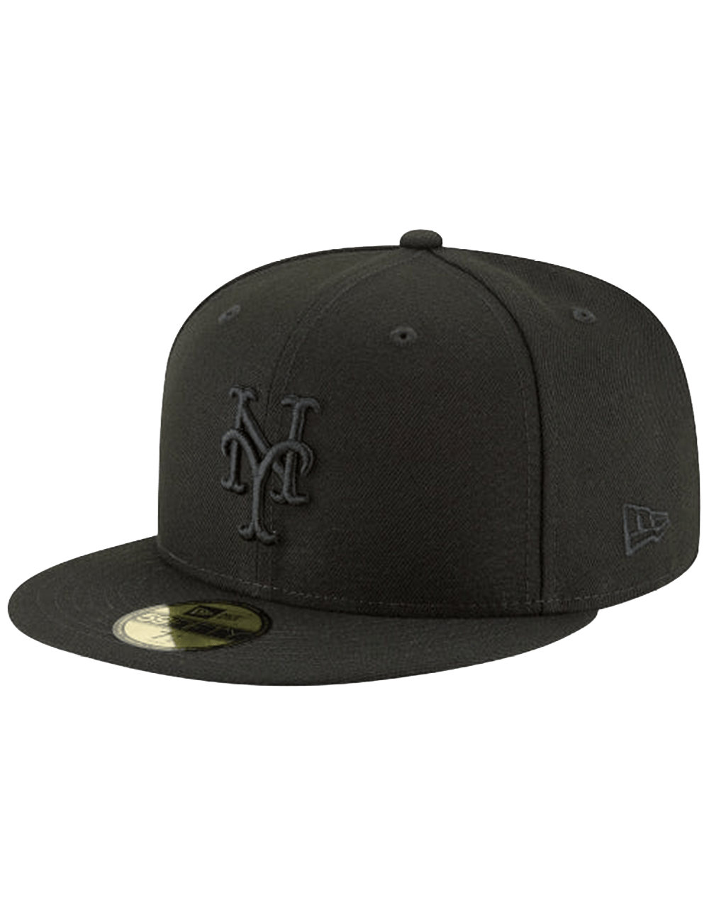 New Era Caps New York Mets New Era MLB Black On Black 59FIFTY Fitted Hat