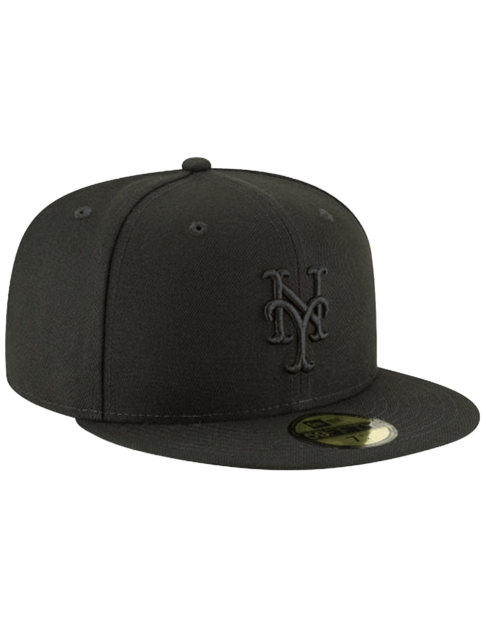 New Era Caps New York Mets New Era MLB Black On Black 59FIFTY Fitted Hat