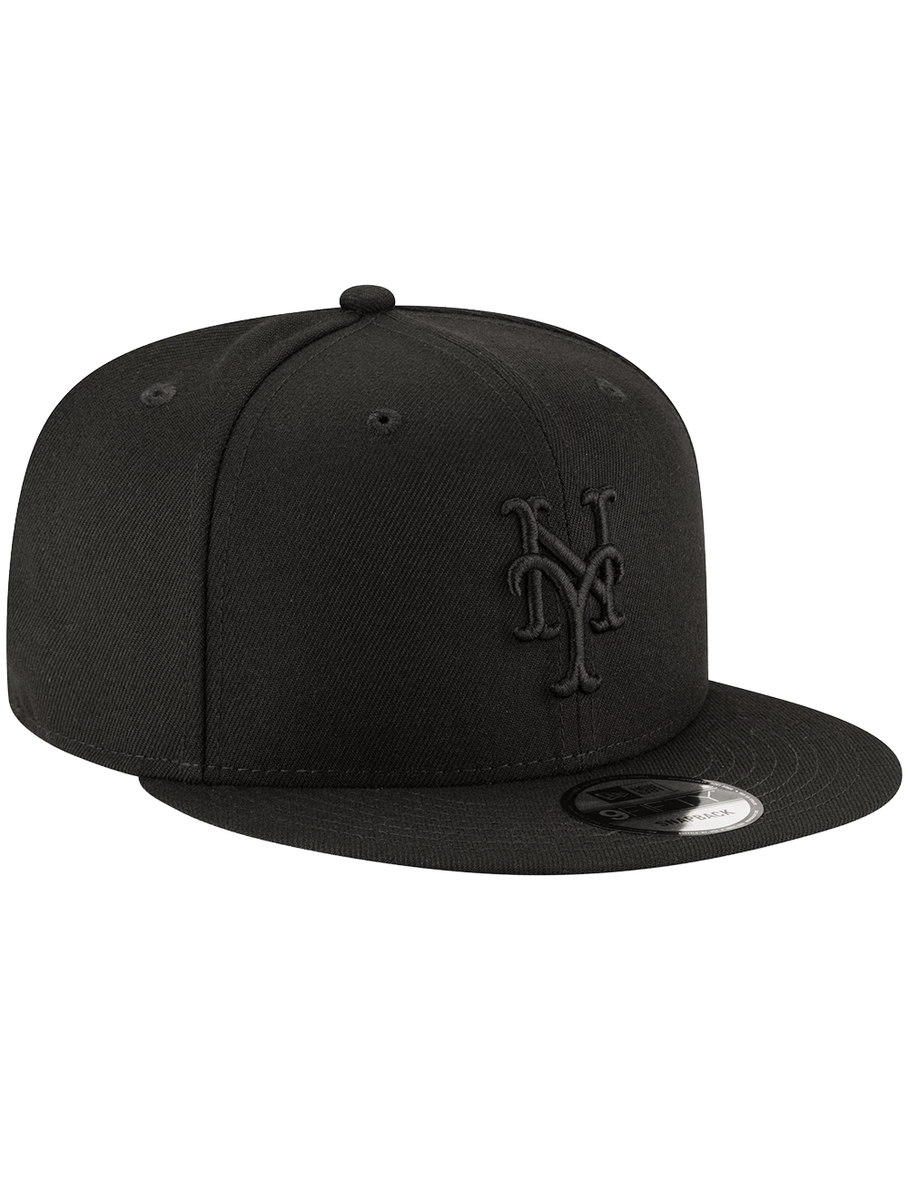 New Era Caps OSFA New York Mets New Era MLB Black On Black 9FIFTY Snapback Hat