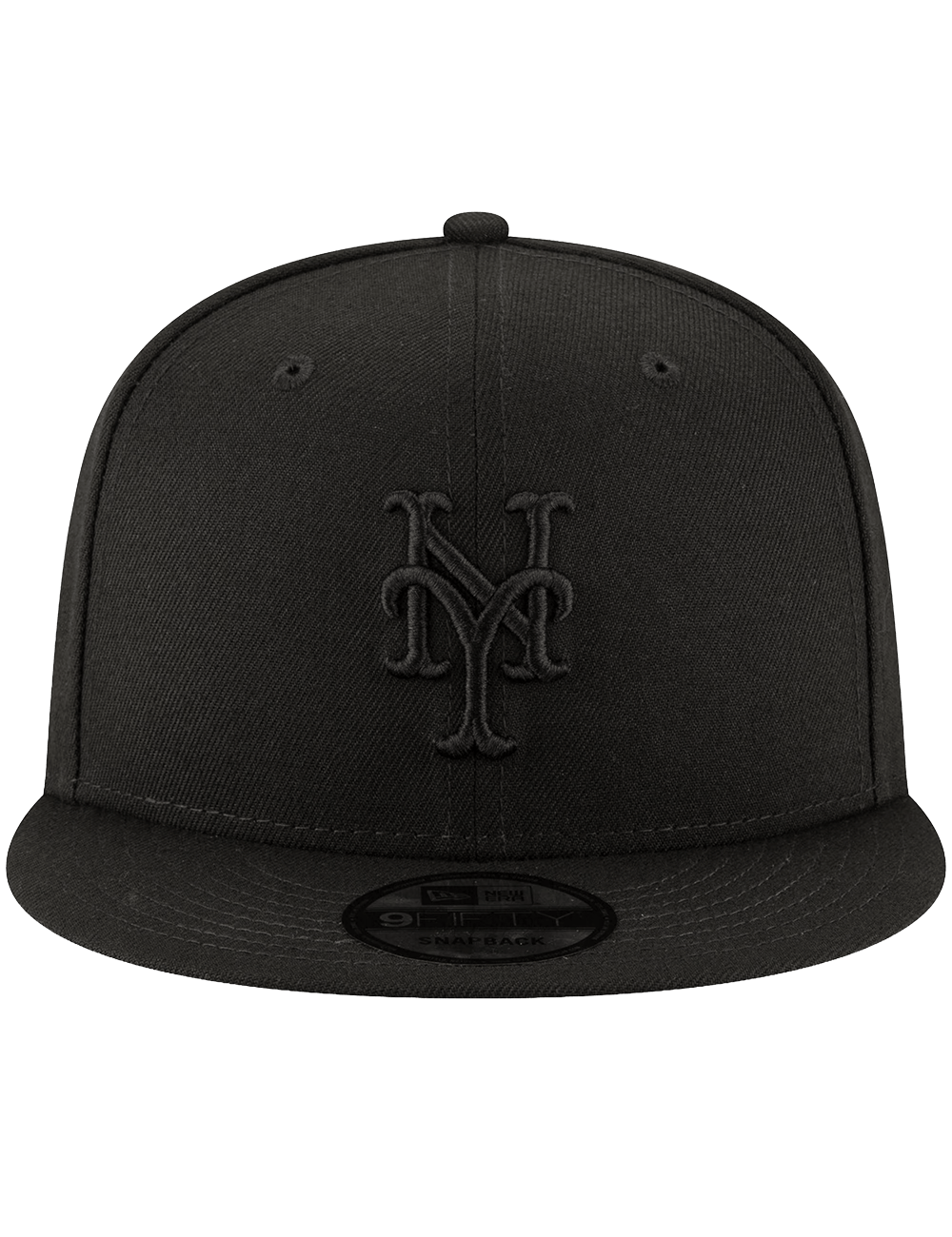 New Era Caps OSFA New York Mets New Era MLB Black On Black 9FIFTY Snapback Hat