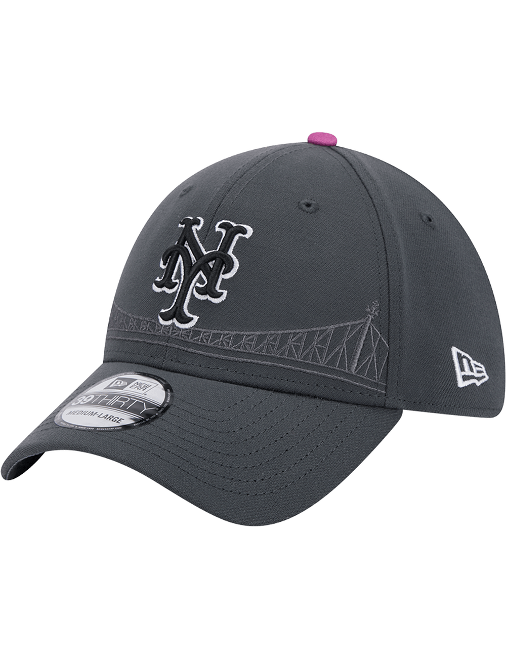 New Era Caps New York Mets New Era MLB City Connect 39THIRTY Stretch-Fit Hat - Graphite