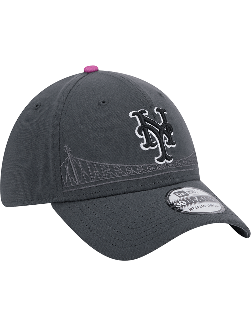 New Era Caps New York Mets New Era MLB City Connect 39THIRTY Stretch-Fit Hat - Graphite
