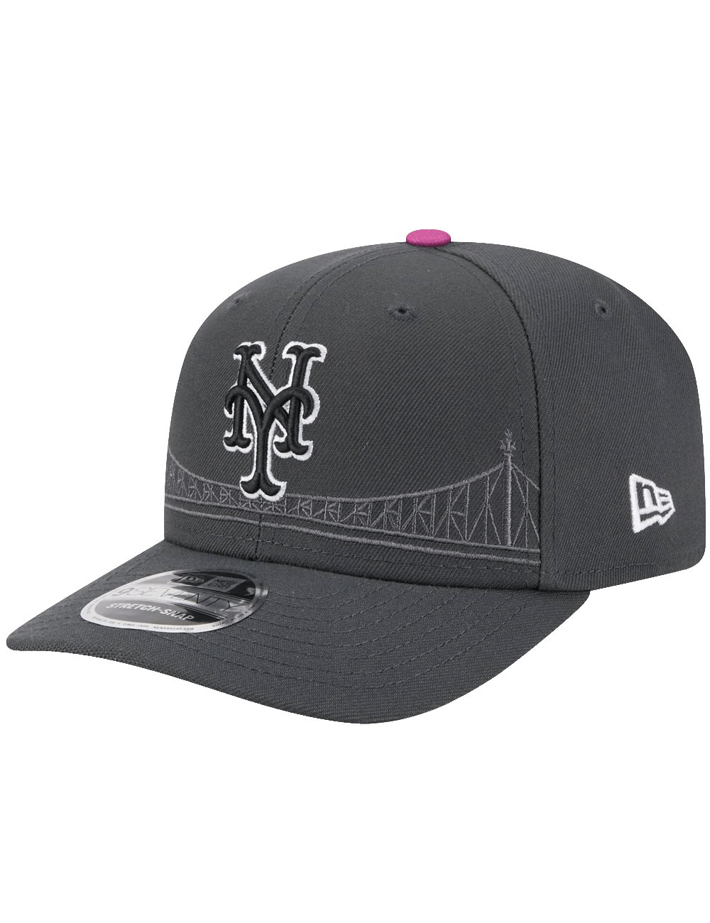 New Era Caps New York Mets New Era MLB City Connect 9SEVENTY Stretch Snapback Hat - Graphite
