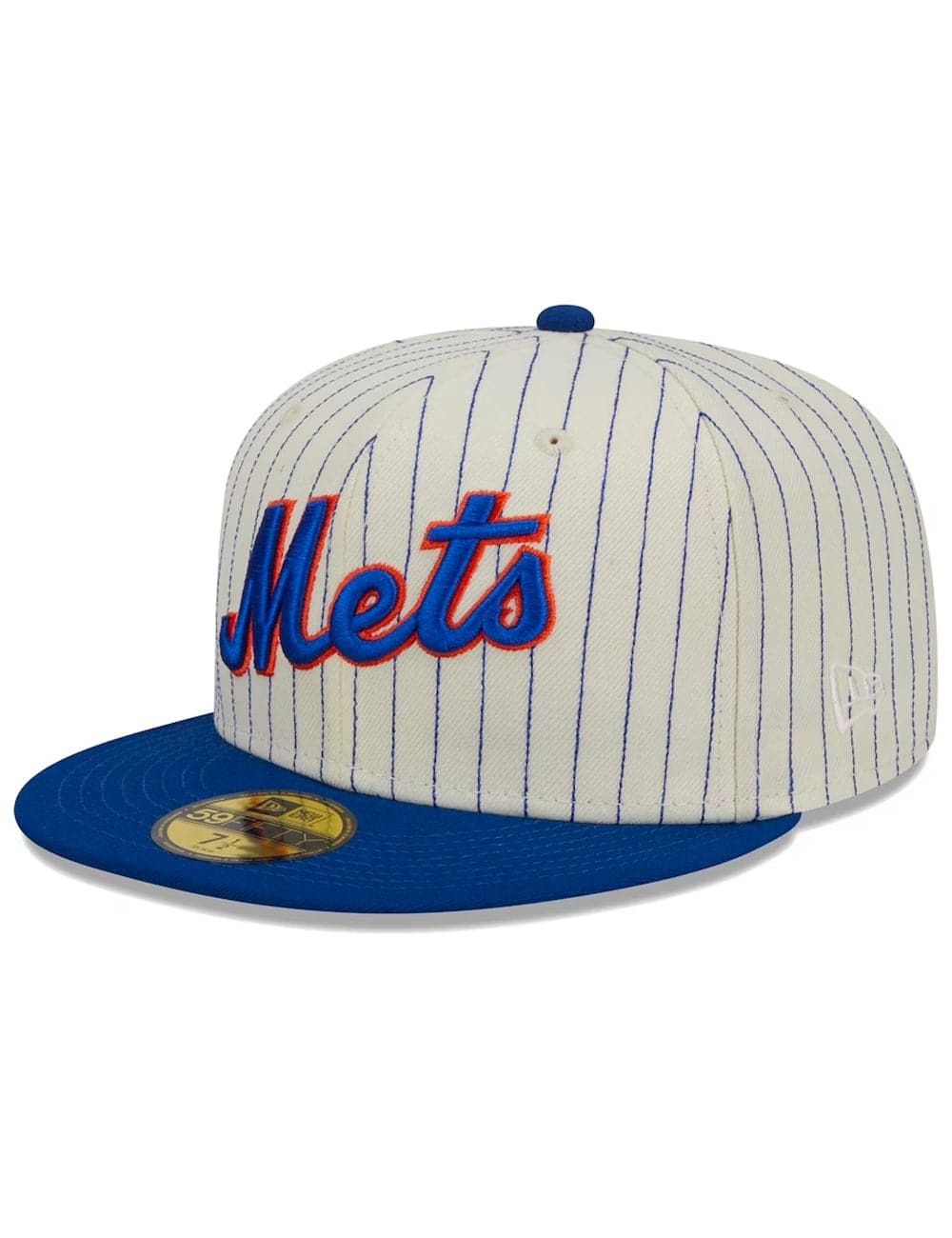 New Era Caps New York Mets New Era MLB Retro Script 59FIFTY Fitted Hat - Off White