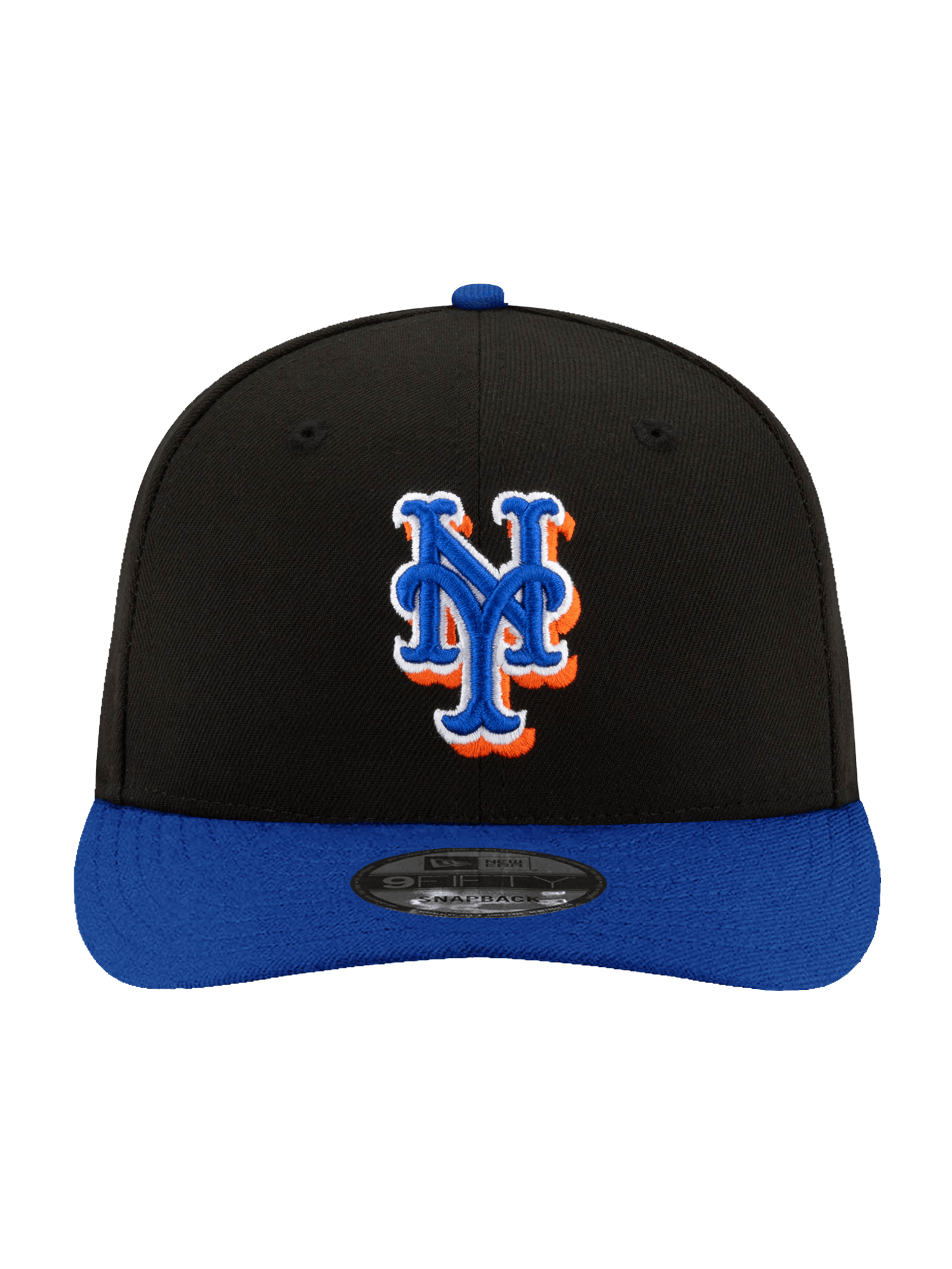 New Era Caps New York Mets New Era MLB Subway Series 2T Pre-Curved 9FIFTY Snapback Hat - Black