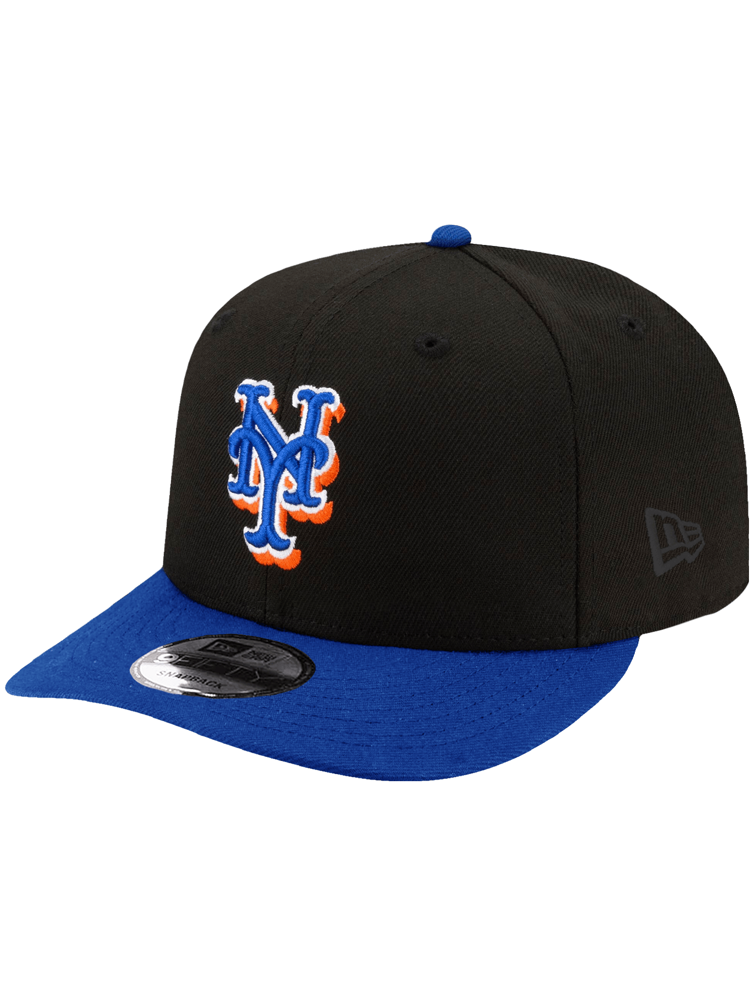 New Era Caps New York Mets New Era MLB Subway Series 2T Pre-Curved 9FIFTY Snapback Hat - Black
