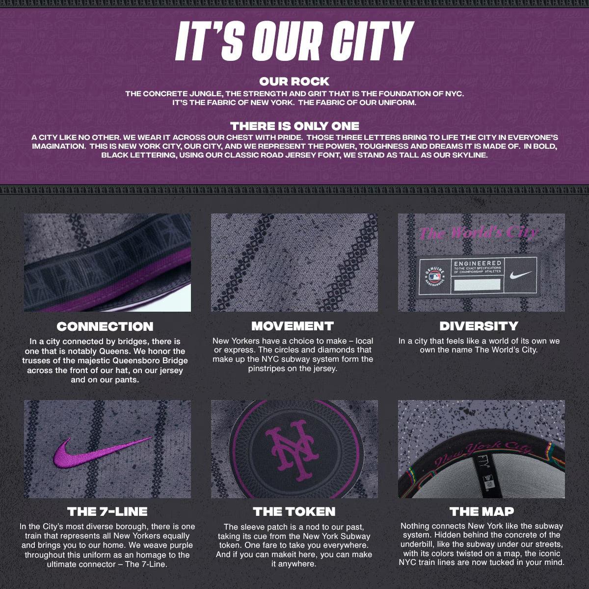 Nike Jerseys New York Mets Nike MLB City Connect Limited Jersey - Graphite