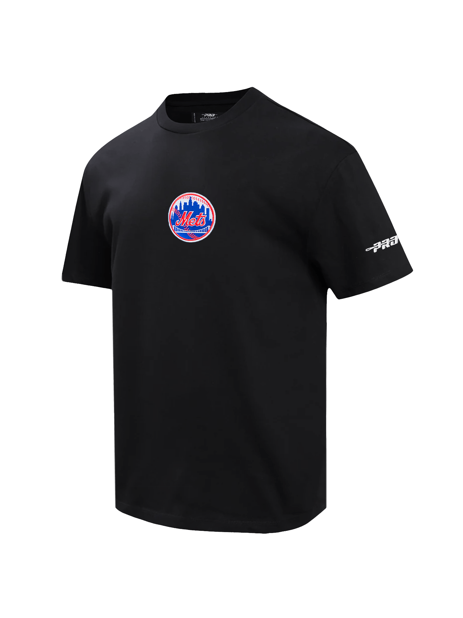 Pro Standard T-Shirts New York Mets Pro Standard MLB Icon Drop Shoulder T-Shirt - Black