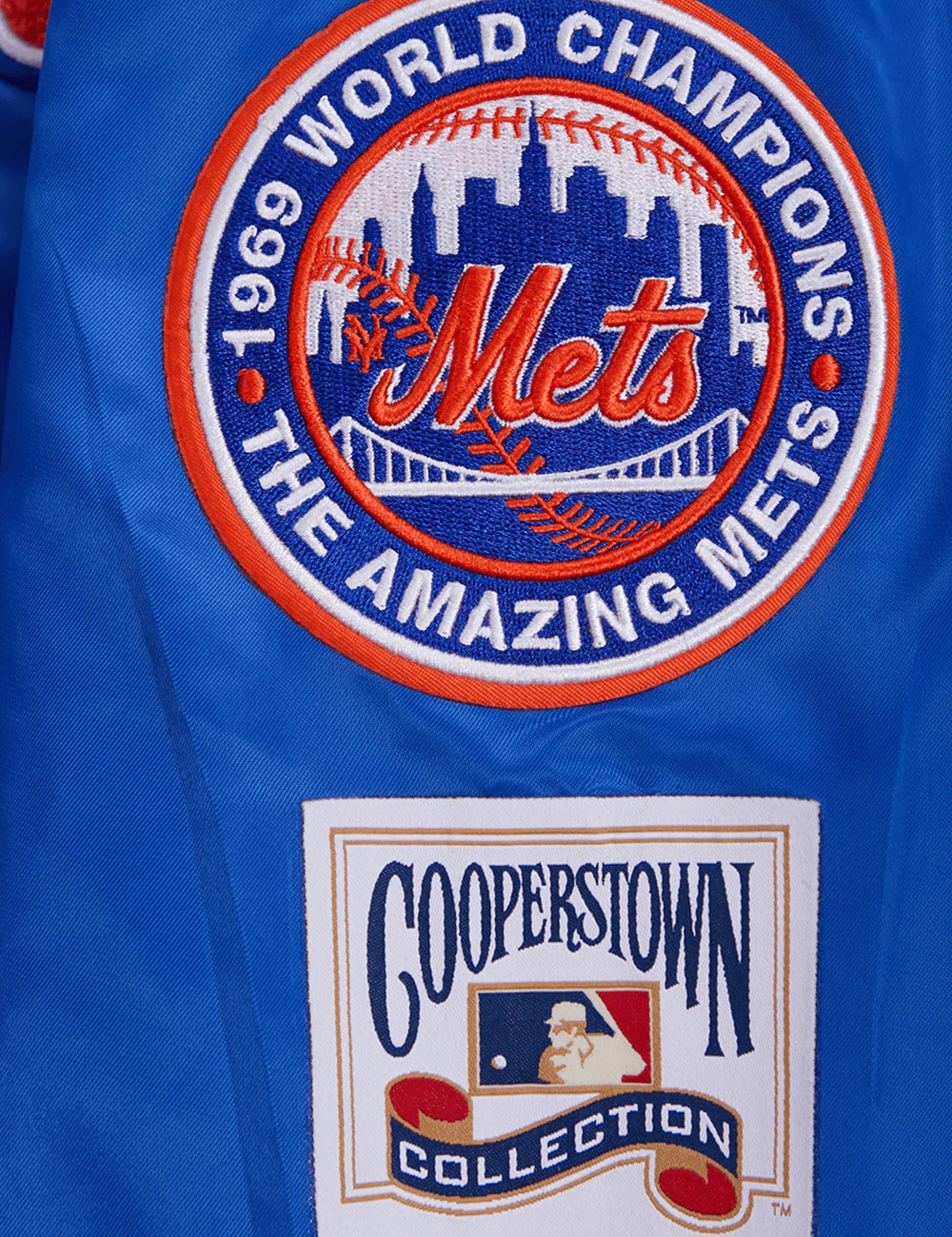 Pro Standard Jackets New York Mets Pro Standard MLB Retro Classic Lightweight Satin Jacket - Blue
