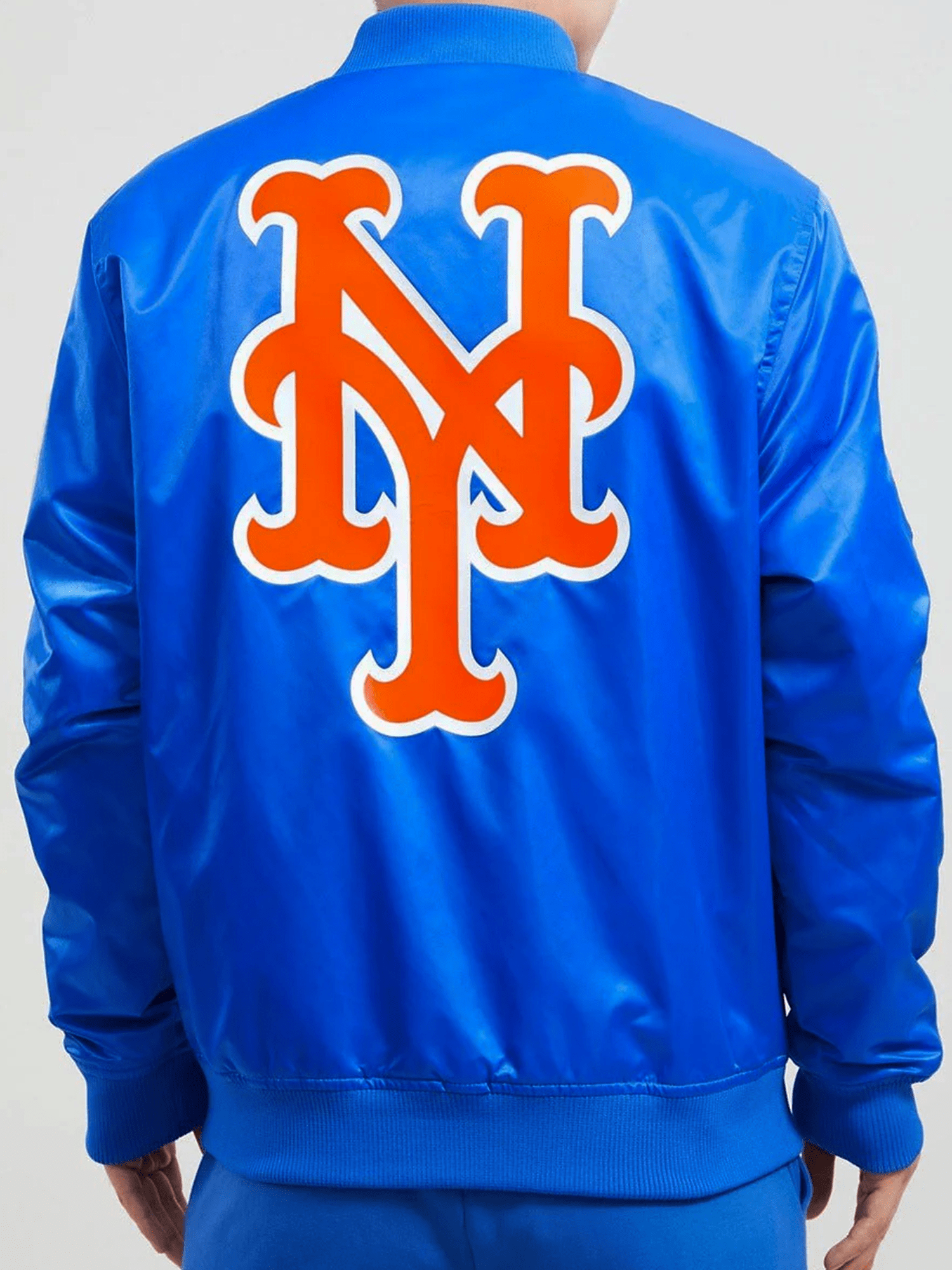 Pro Standard Jackets New York Mets Pro Standard MLB Team Classic Satin Button Jacket - Blue