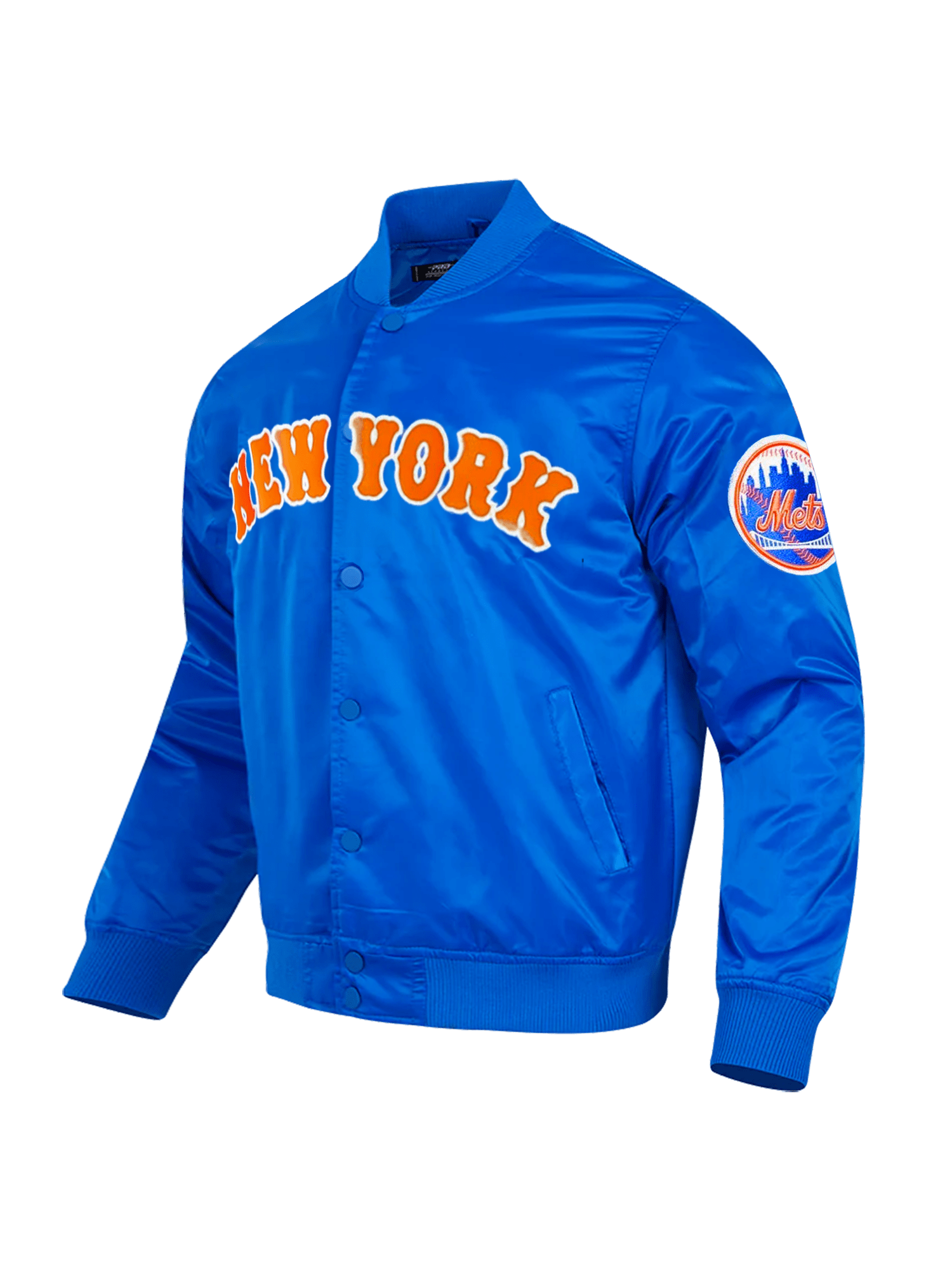 Pro Standard Jackets New York Mets Pro Standard MLB Team Classic Satin Button Jacket - Blue