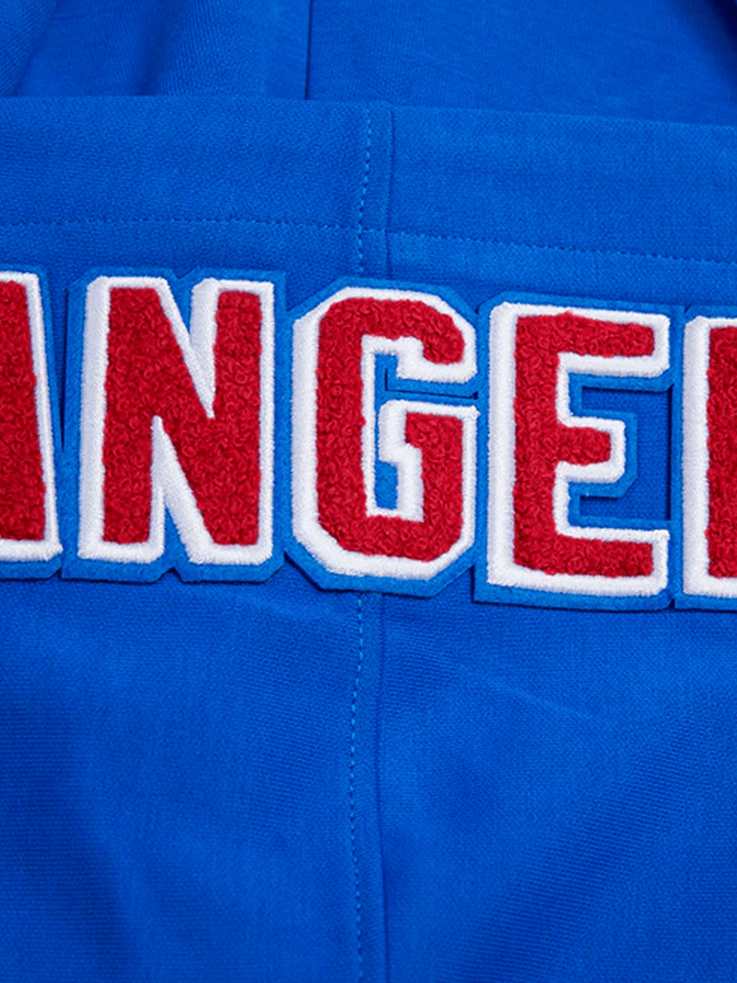 Pro Standard Jumpers New York Rangers Pro Standard NHL Team Chenille Hoodie Jumper - Blue