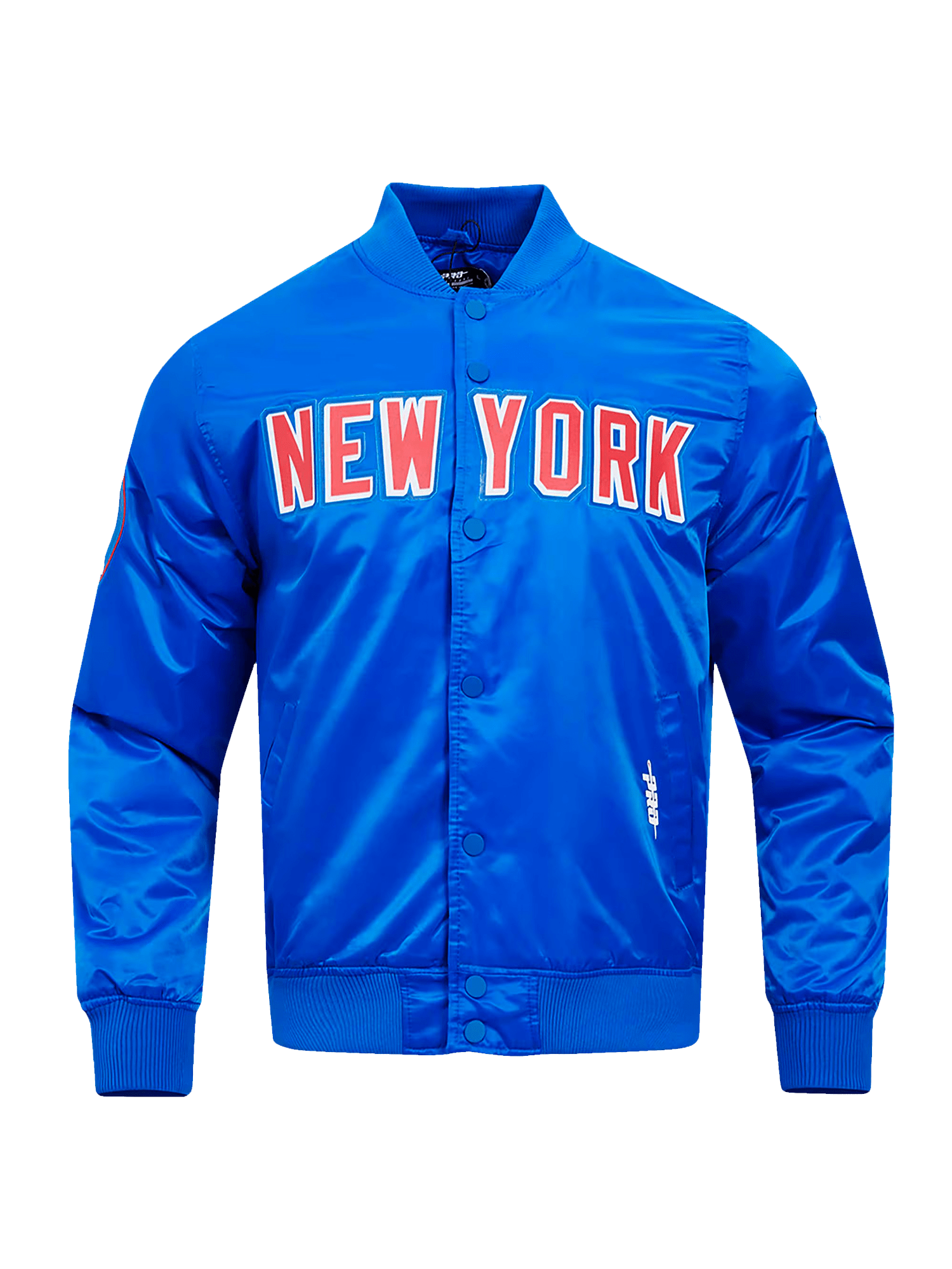 Pro Standard Jackets New York Rangers Pro Standard NHL Team Classic Satin Button Jacket - Blue