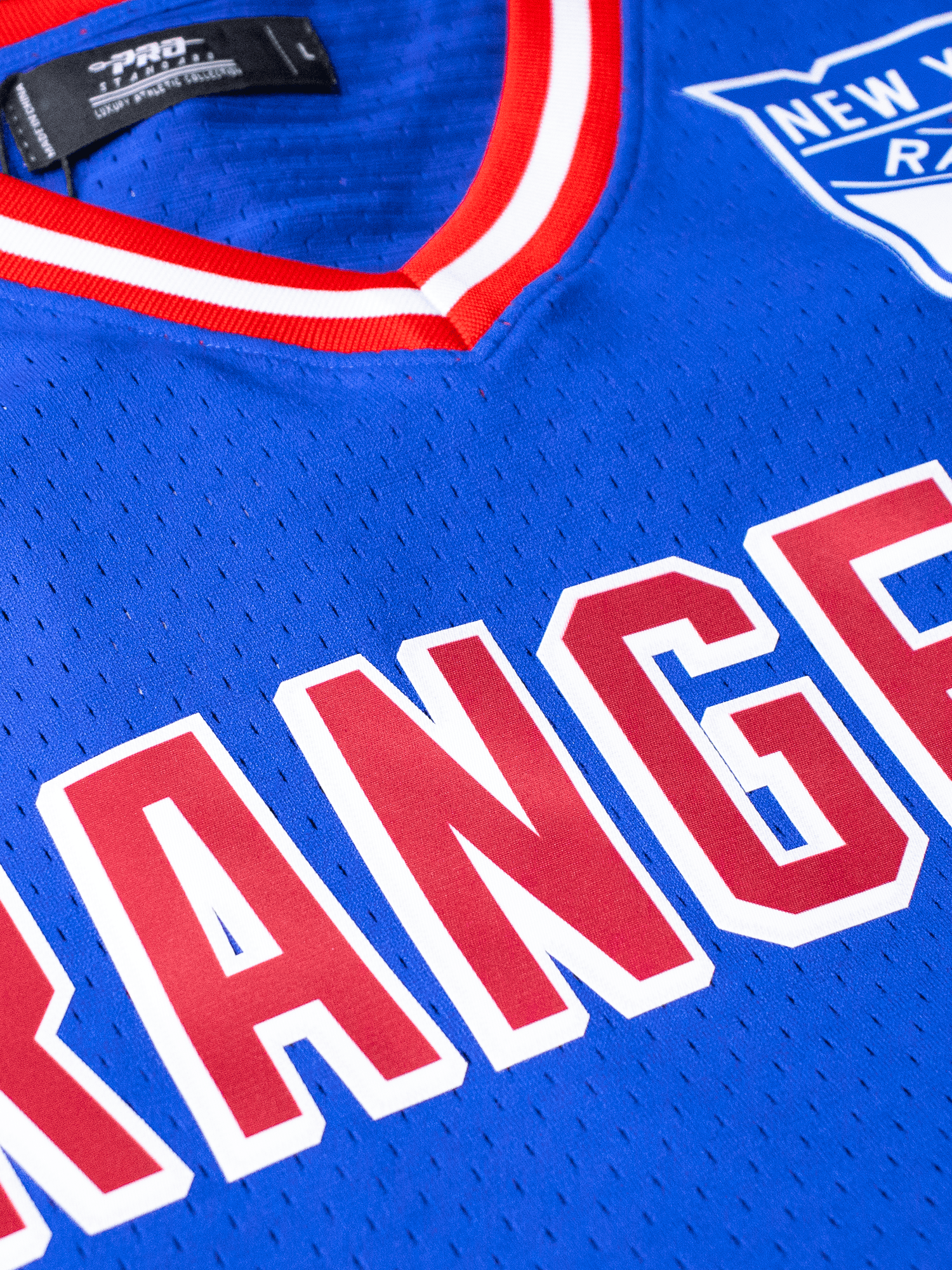 Pro Standard T-Shirts New York Rangers Pro Standard NHL Team Mesh Short Sleeve - Blue