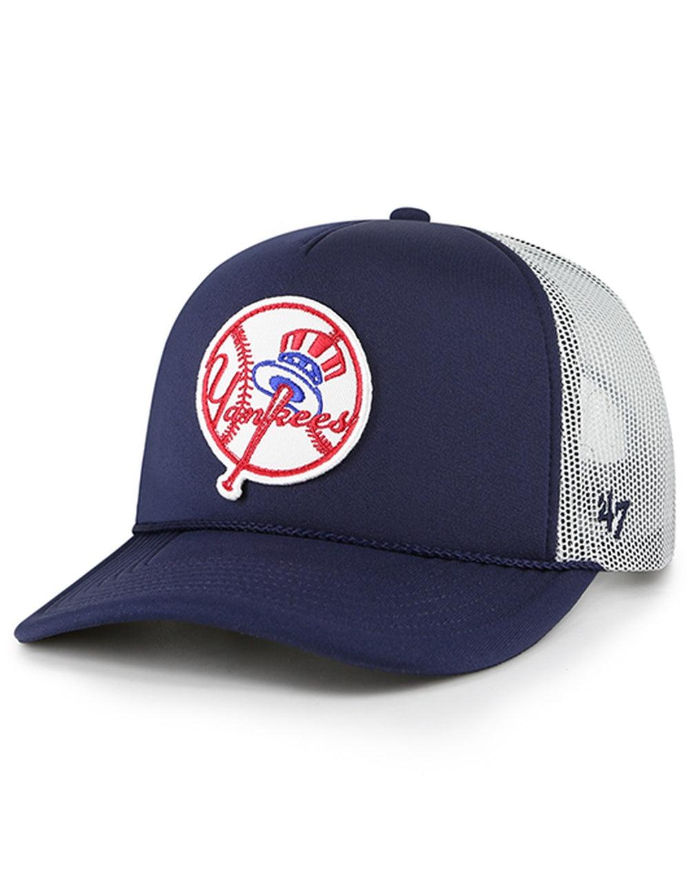 47 Brand Caps New York Yankees '47 MLB Cooperstown Patch Foam Trucker Snapback Hat
