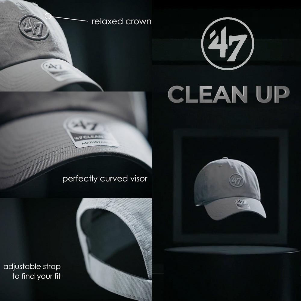 47 Brand Caps New York Yankees '47 MLB Team Clean Up Strapback Hat - Navy