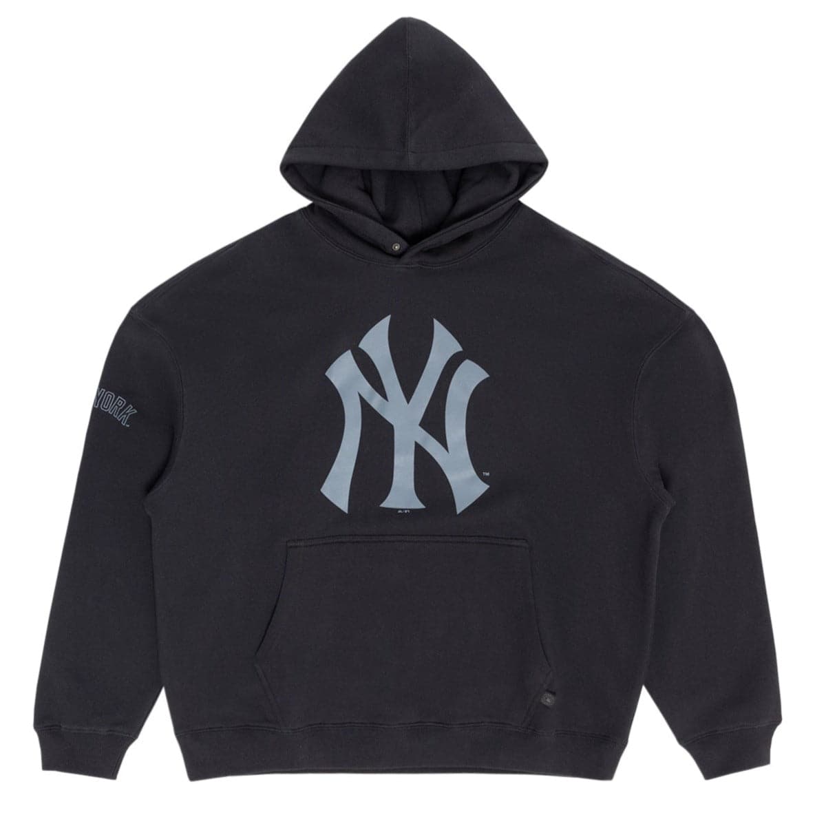 Majestic Athletic Jumpers New York Yankees Majestic MLB Tonal Vintage Hoodie Jumper - Faded Black