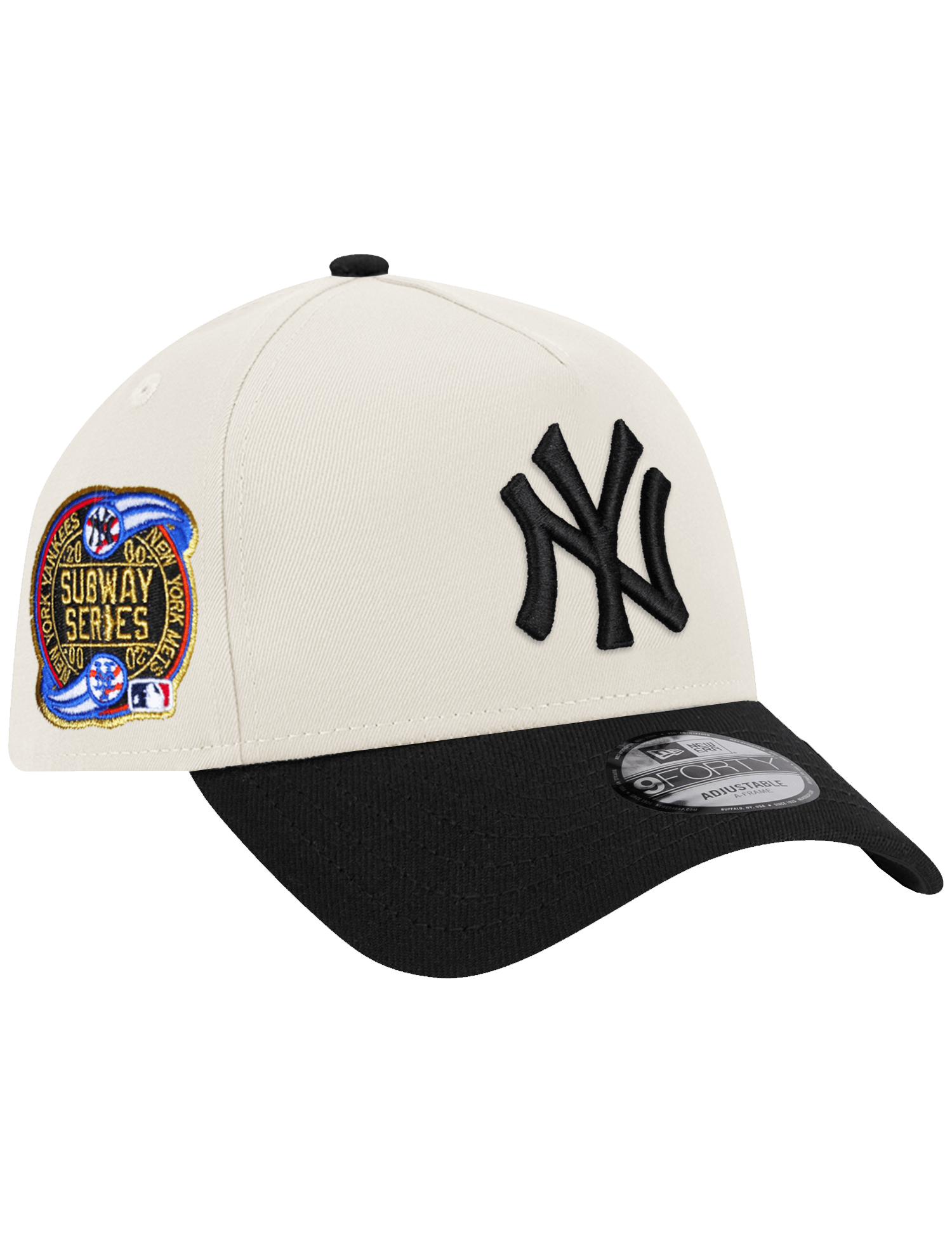 New Era Caps New York Yankees New Era MLB 00 World Series 9FORTY A-Frame Snapback Hat - Chrome