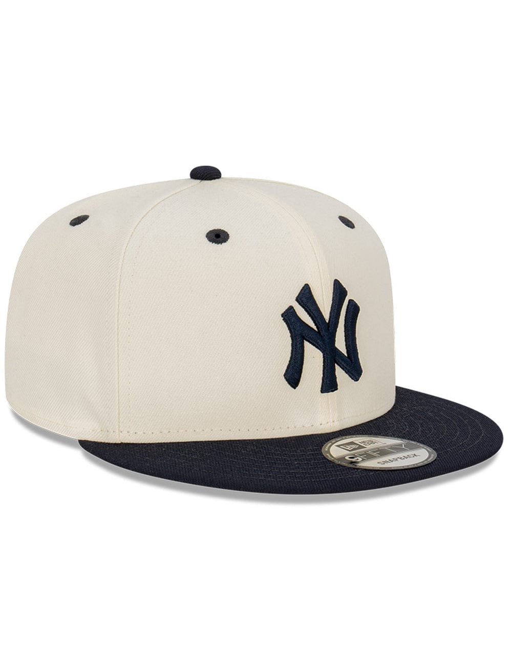 New Era Caps New York Yankees New Era MLB 2 Tone 9FIFTY Snapback Hat - Chrome White