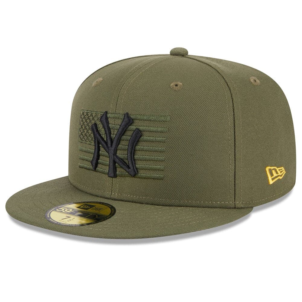New Era Caps New York Yankees New Era MLB 2023 Armed Forces 59FIFTY Fitted Hat - Army