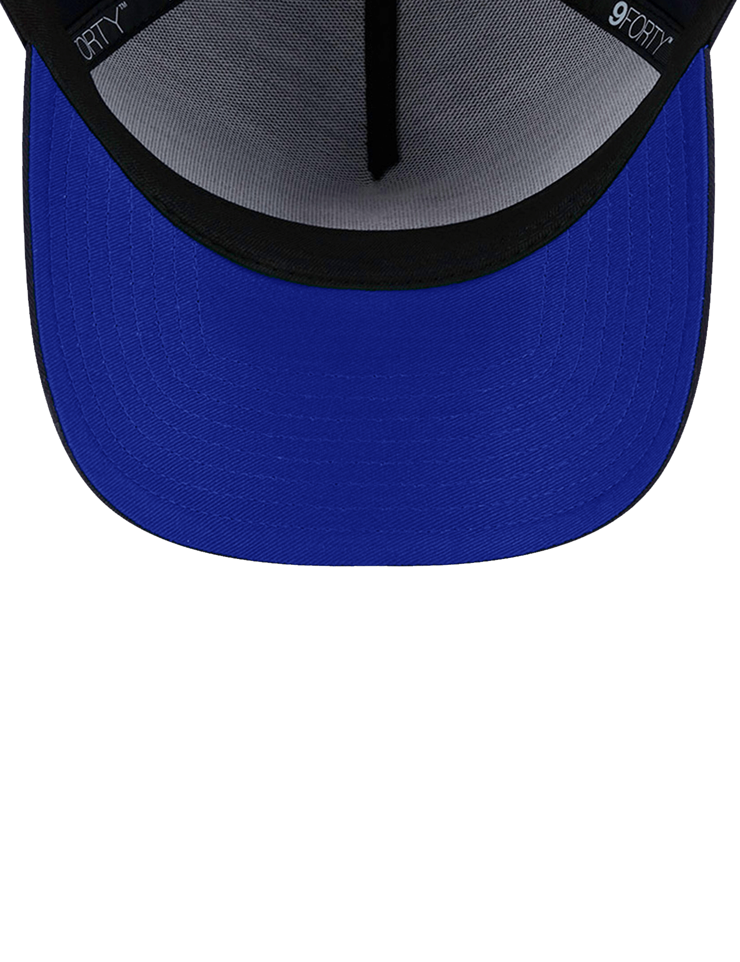 New Era Caps New York Yankees New Era MLB 9FORTY Royal Outline A-Frame Snapback Hat - Black