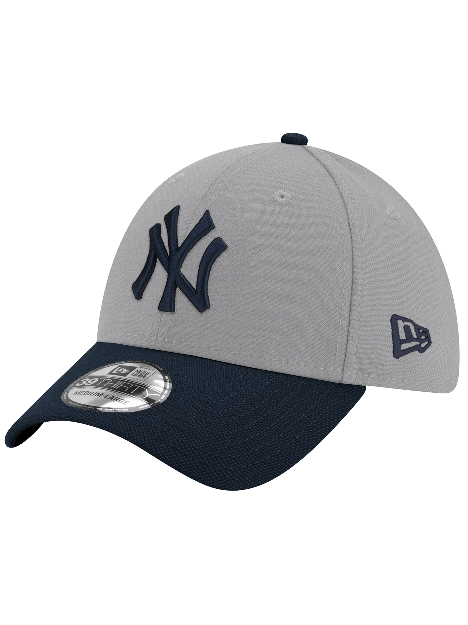 New Era Caps New York Yankees New Era MLB Alt 39THIRTY Stretch-Fit Hat - Grey