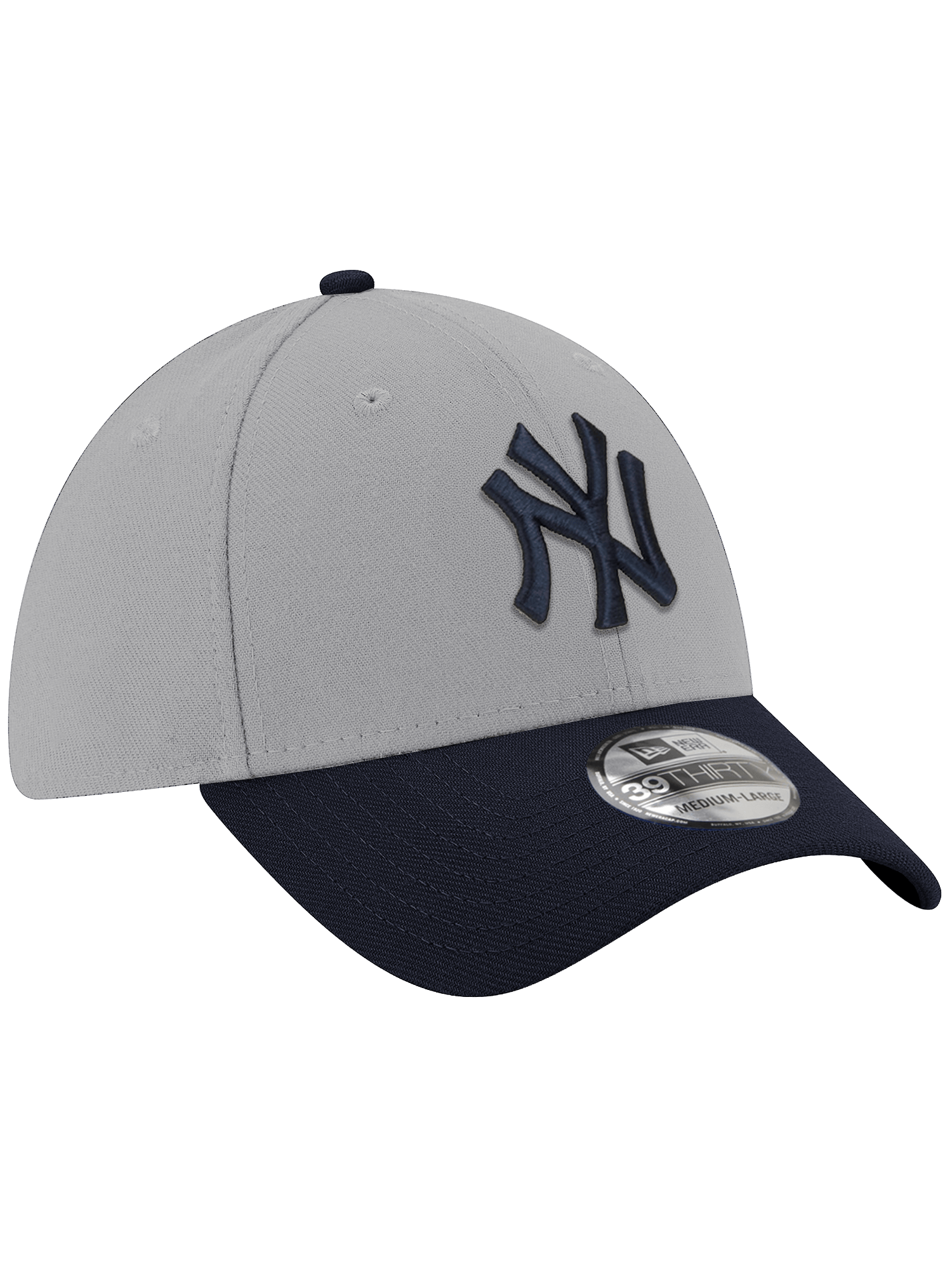 New Era Caps New York Yankees New Era MLB Alt 39THIRTY Stretch-Fit Hat - Grey