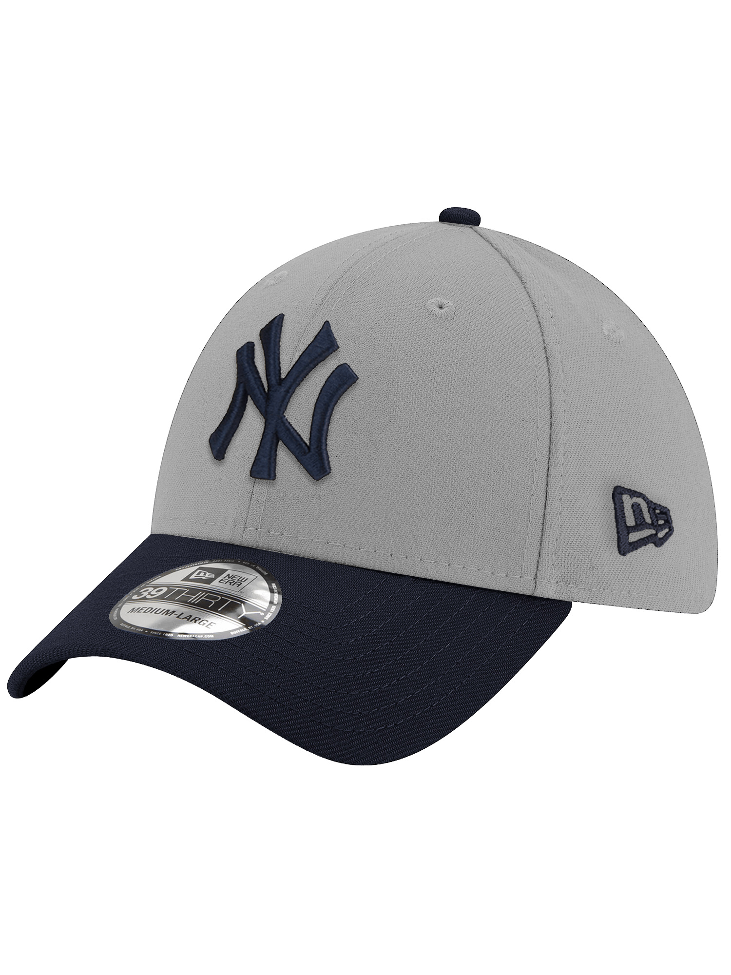 New Era Caps New York Yankees New Era MLB Alt 39THIRTY Stretch-Fit Hat - Grey