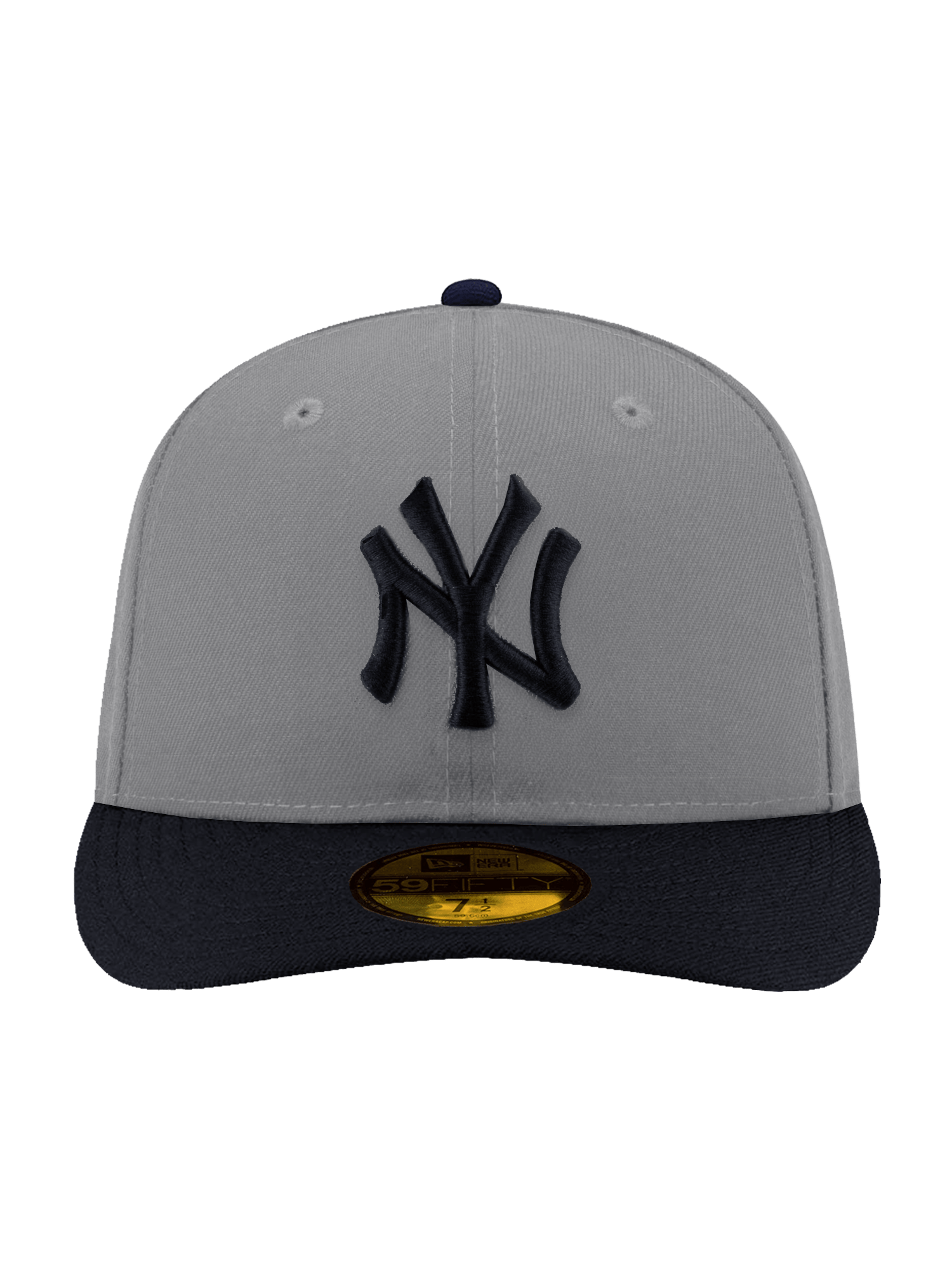 New Era Caps New York Yankees New Era MLB Alt Pre-Curved 59FIFTY Fitted Hat - Grey