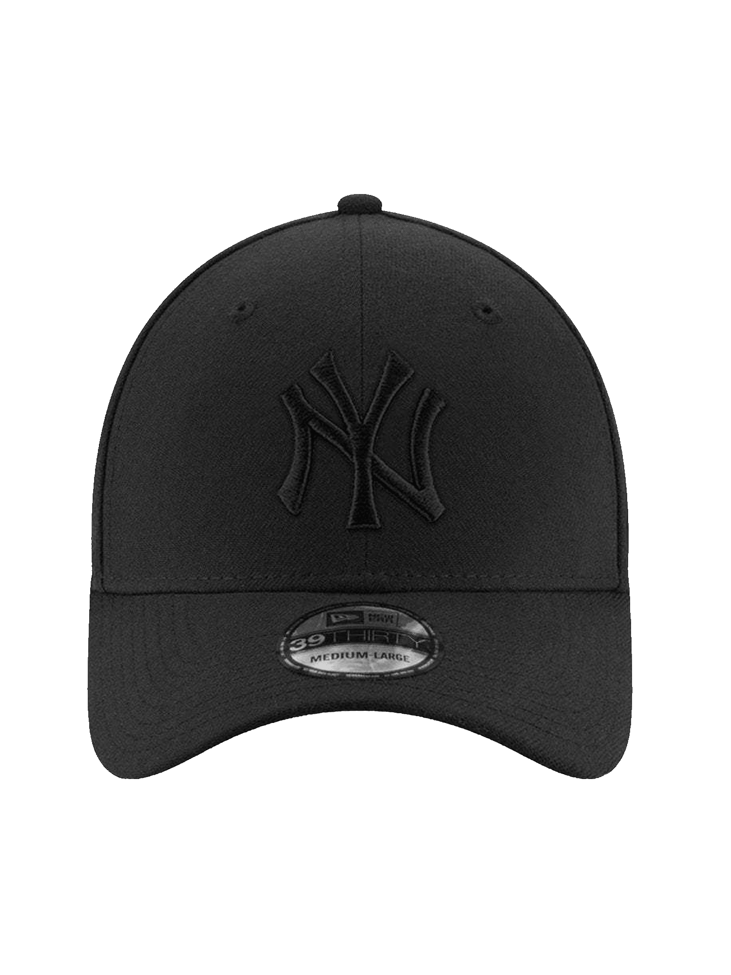 New Era Caps New York Yankees New Era MLB Black On Black 39THIRTY Stretch Fit Hat