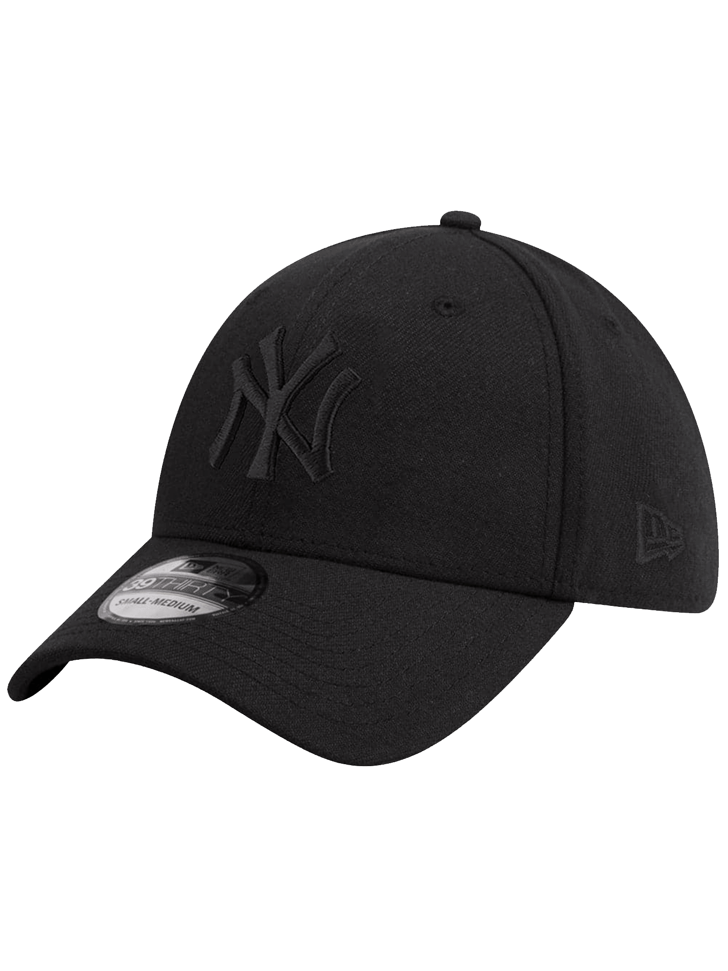 New Era Caps New York Yankees New Era MLB Black On Black 39THIRTY Stretch Fit Hat
