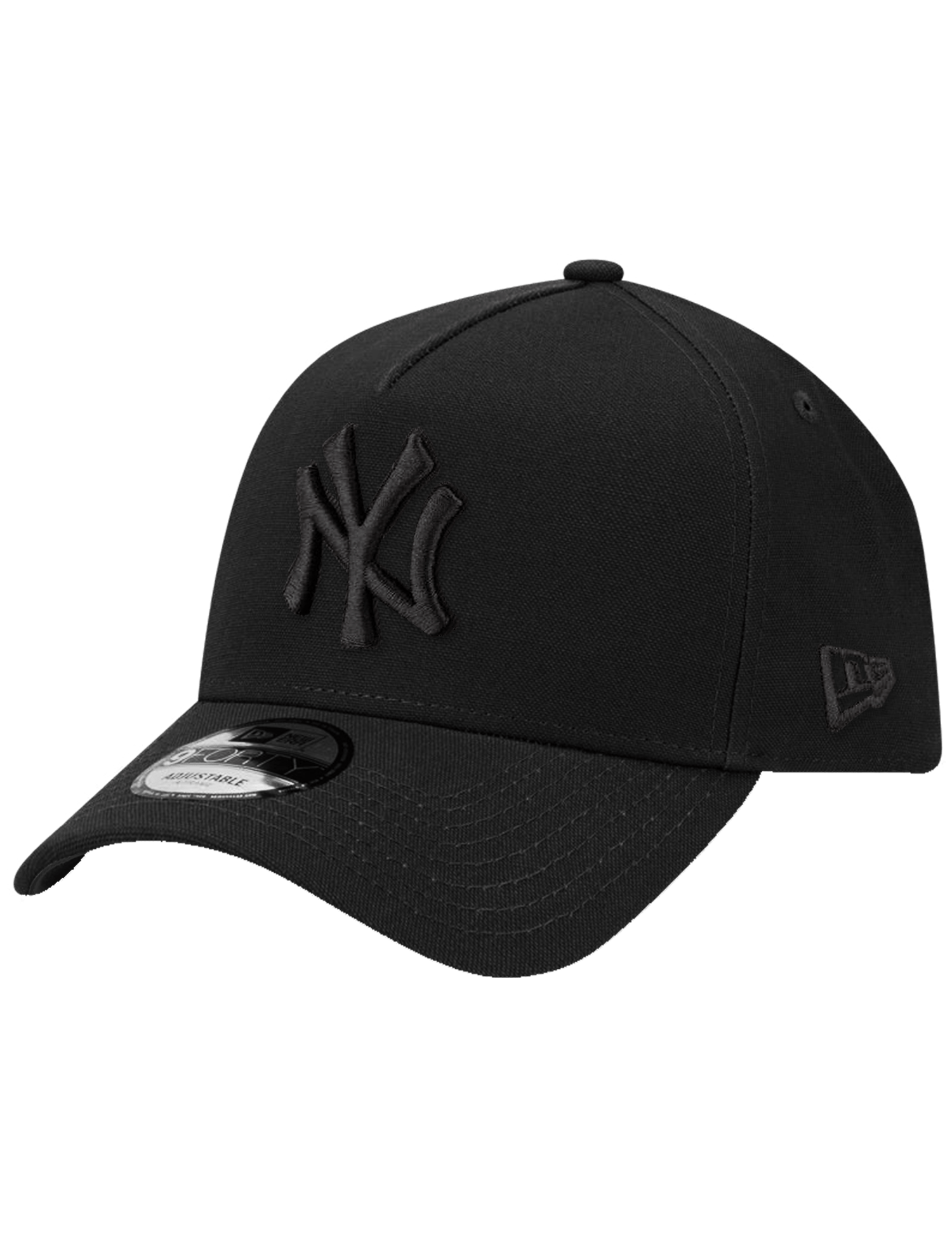 New Era Caps New York Yankees New Era MLB Black on Black 9FORTY A-Frame Snapback Hat