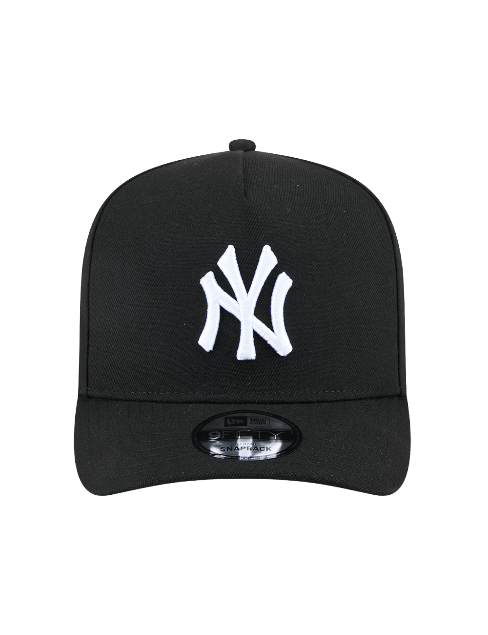 New Era Caps New York Yankees New Era MLB Black White 9FIFTY Pre-Curved A-Frame Snapback Hat