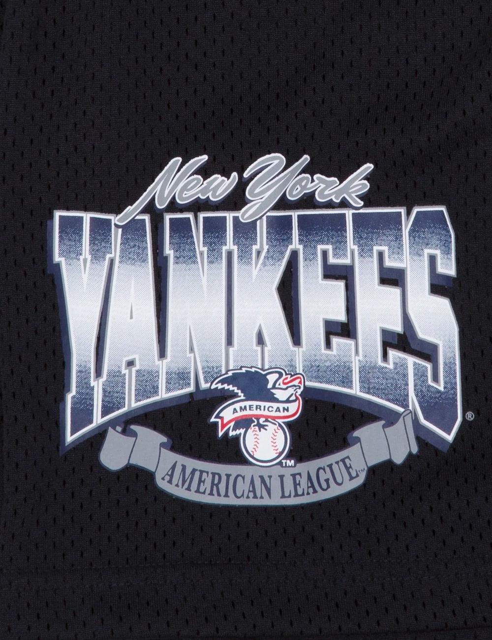 New Era Shorts New York Yankees New Era MLB Logo Arch Mesh Shorts - Navy
