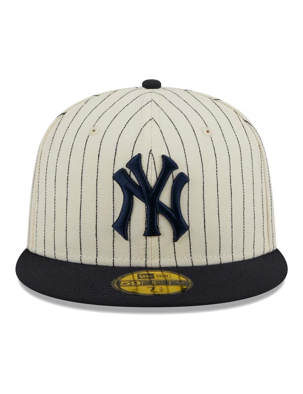 New Era Caps New York Yankees New Era MLB Retro Script 59FIFTY Fitted Hat - Off White