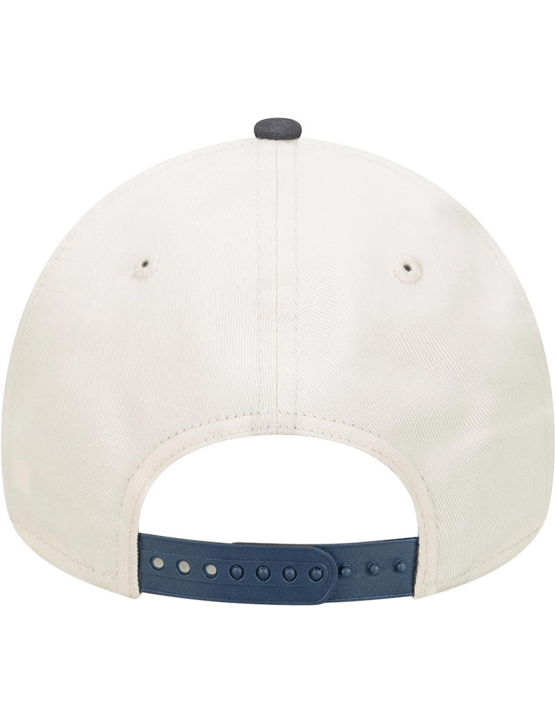 New Era Caps New York Yankees New Era MLB Script 9FORTY A-Frame Snapback Hat - Stone