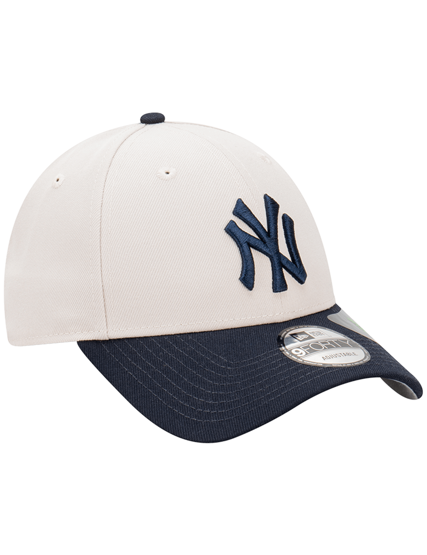 New Era Caps New York Yankees New Era MLB Team 2 Tone Repreve 9FORTY Strapback Hat - Stone