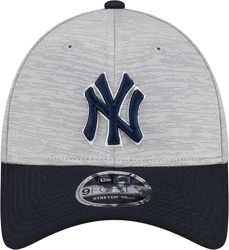 New Era Caps New York Yankees New Era MLB Team Active Digi-Tech 9FORTY Snapback Hat - Graphite Grey